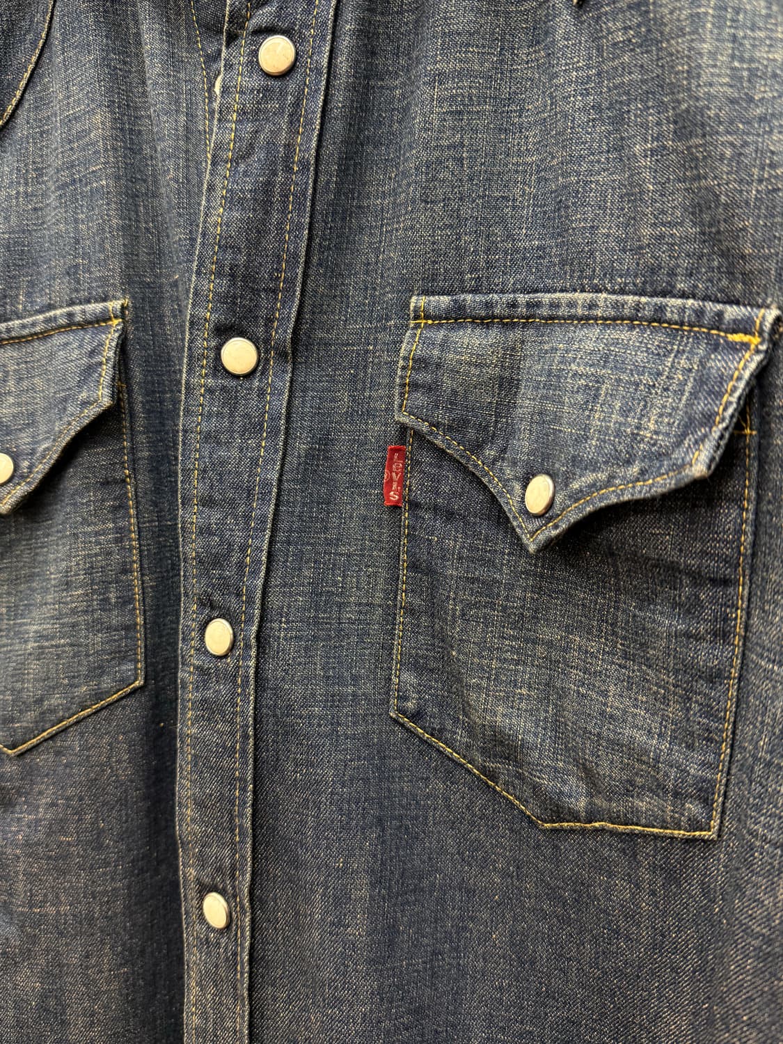 Levi's Short Sleeve Denim Western Shirt 상품이미지2