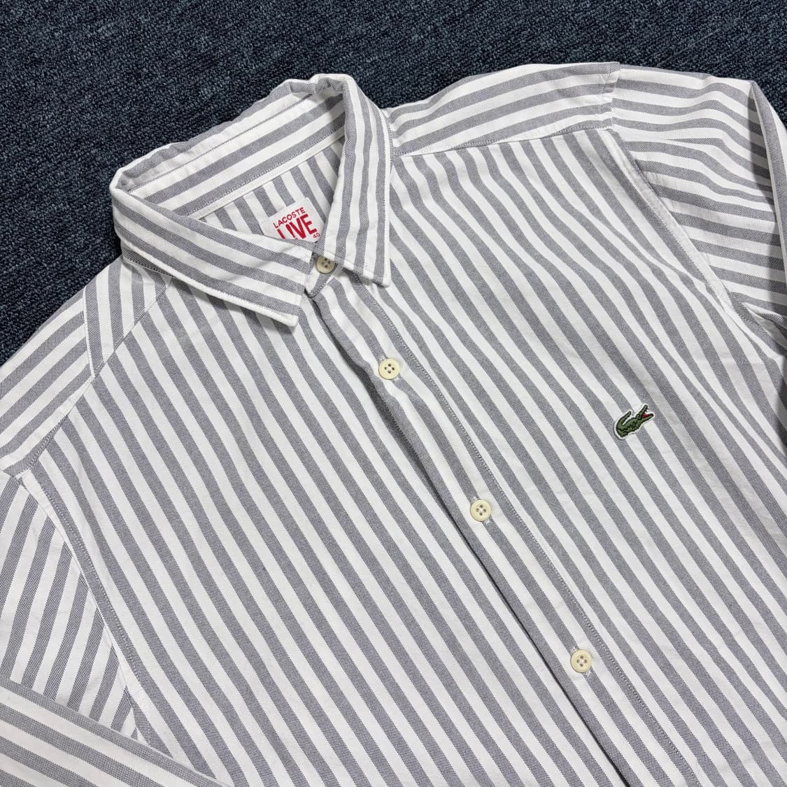 라코스테 스트라이프 셔츠 상품이미지3