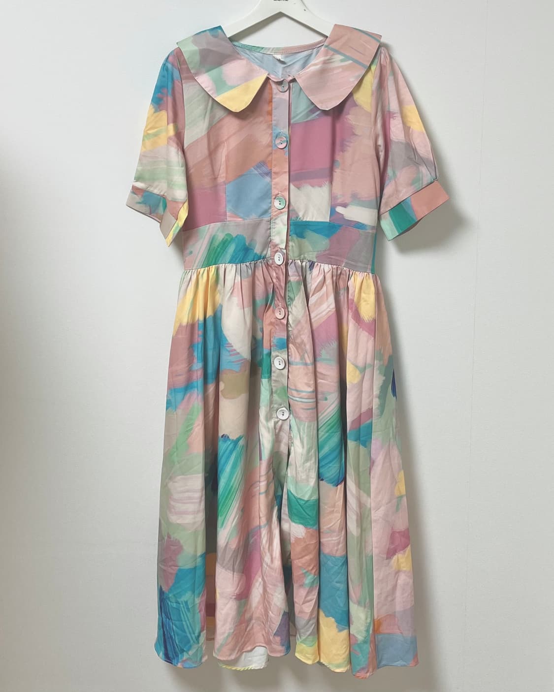 알록달록 페인팅 패턴 원피스 상품이미지3