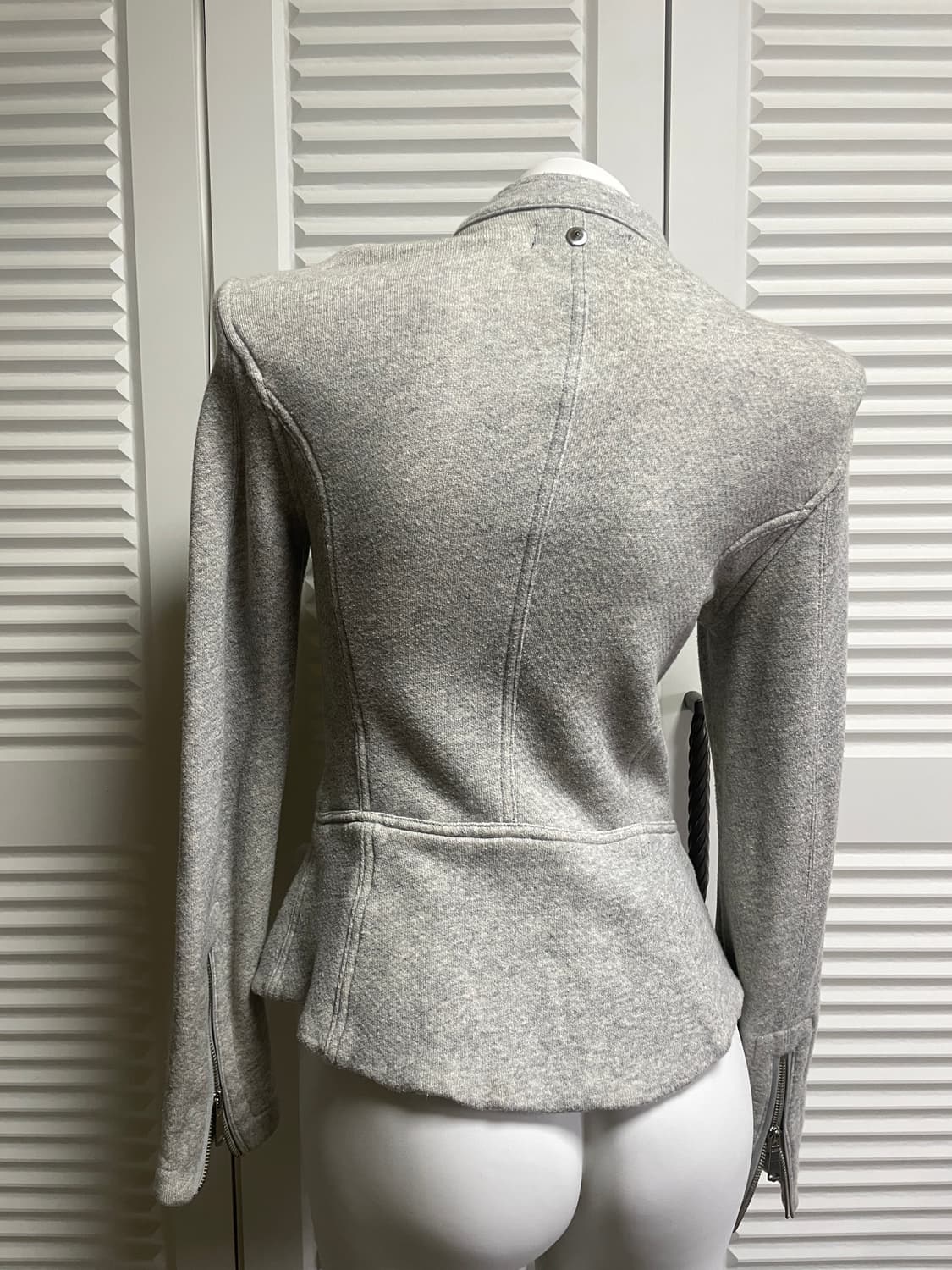 디젤 코튼 져지 자켓 멜란지그레이 S 상품이미지4