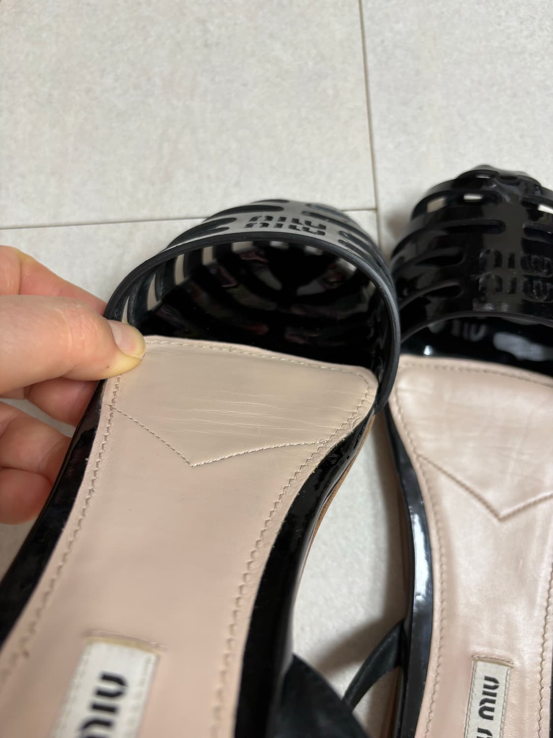 (정품)미우미우 샌들 37.5사이즈 상품이미지7