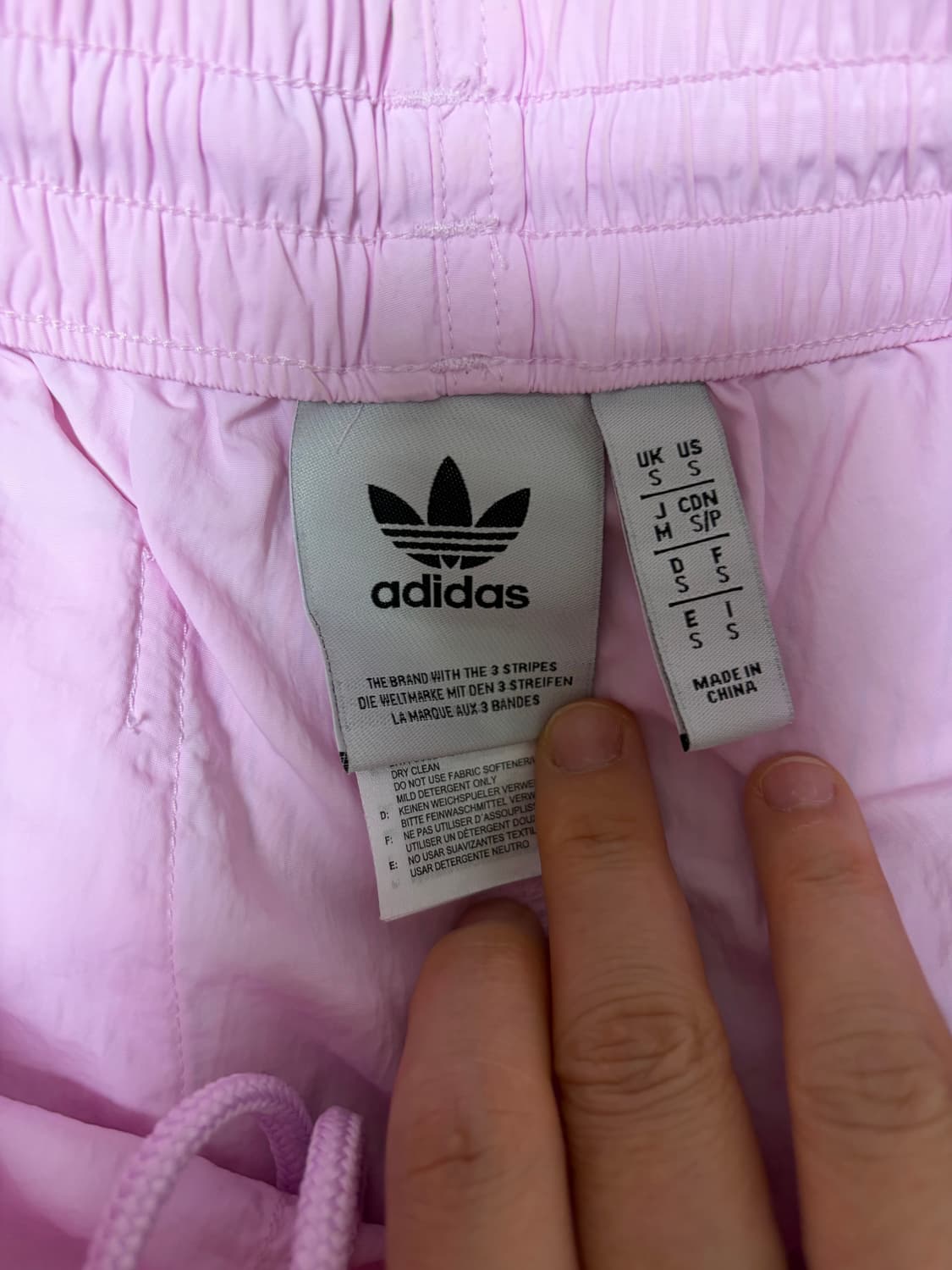 아디다스 핑크 삼선 반바지 S 상품이미지3