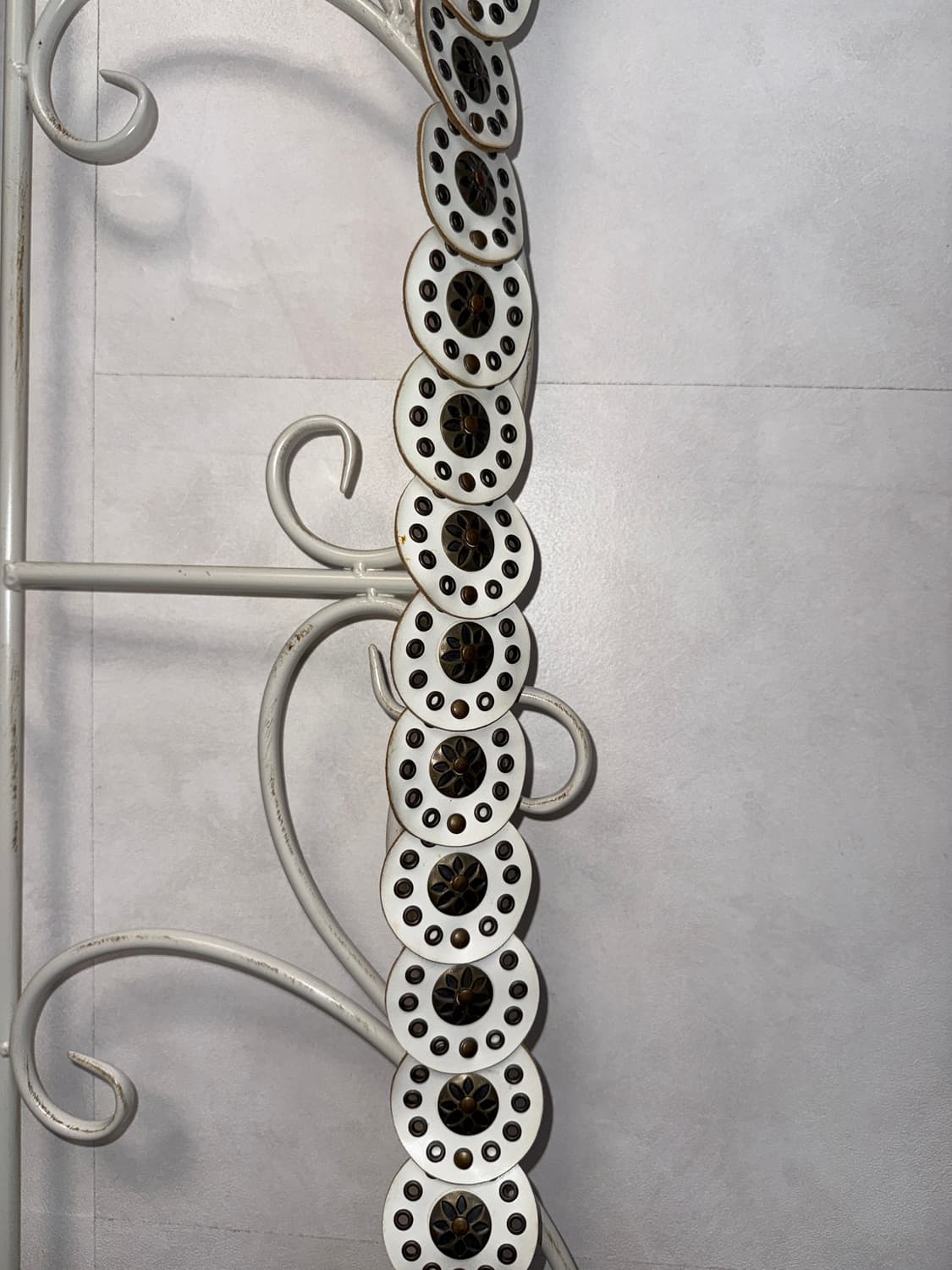White bohemian punching disc belt 상품이미지5