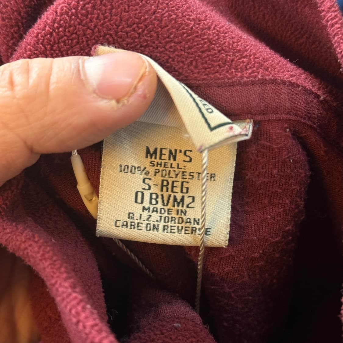 엘엘빈 플리스 하프집업 아노락 집업 버건디 상품이미지7