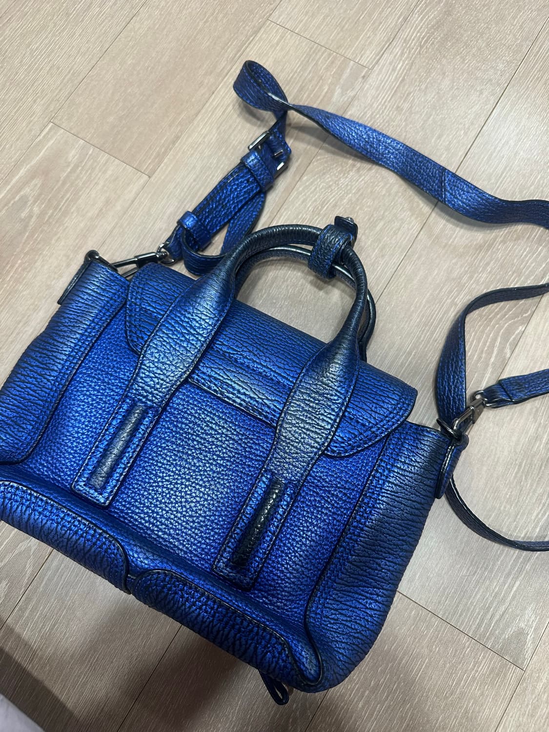 3.1 필립림 파실리 미니 사첼백 펄블루 상품이미지2