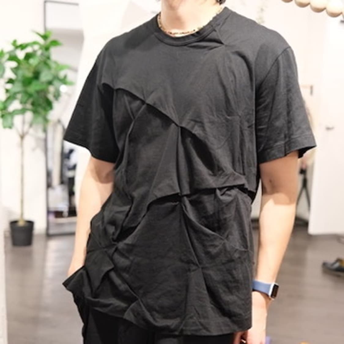 꼼데가르송 옴므플러스 디테일 반팔 티셔츠 상품이미지4