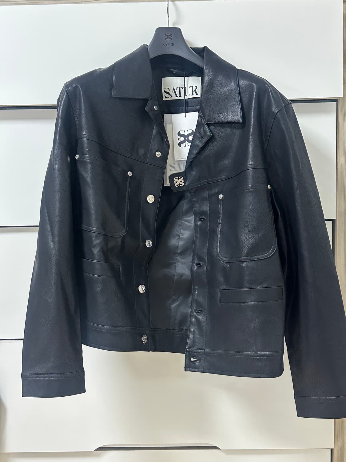 새터 폭스 레더 자켓 새상품 상품이미지2