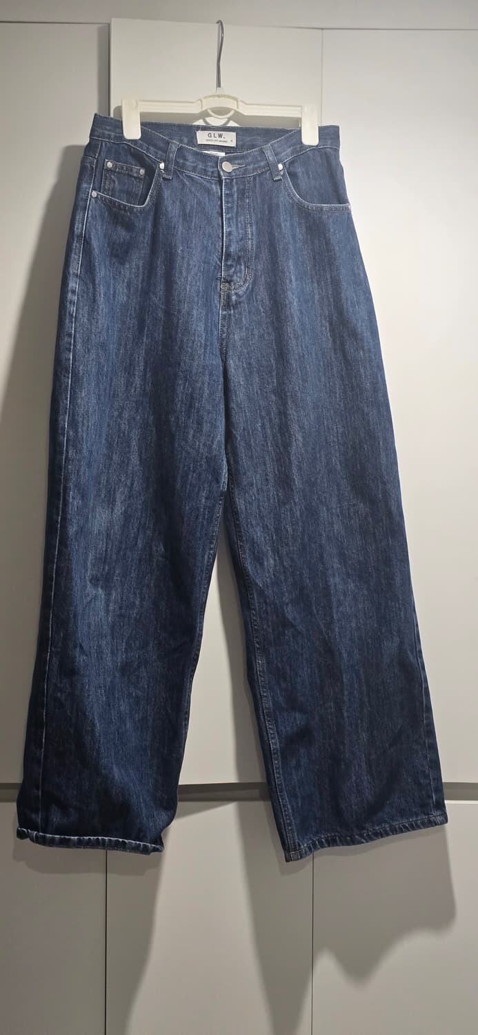 굿라이프웍스 와이드 진청바지 M 상품이미지1