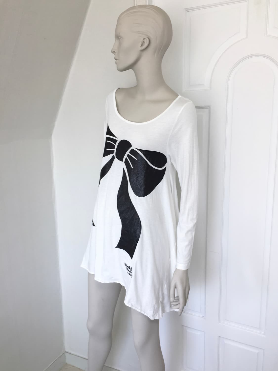 Big Bow Print flare one piece 상품이미지6