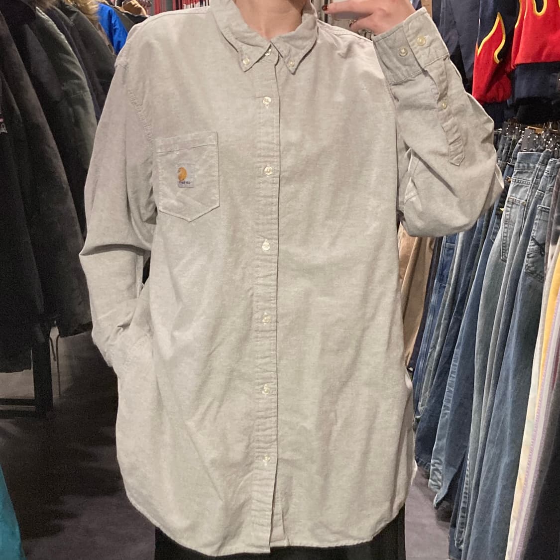 [IM] 칼하트 웜그레이 긴팔셔츠 상품이미지3