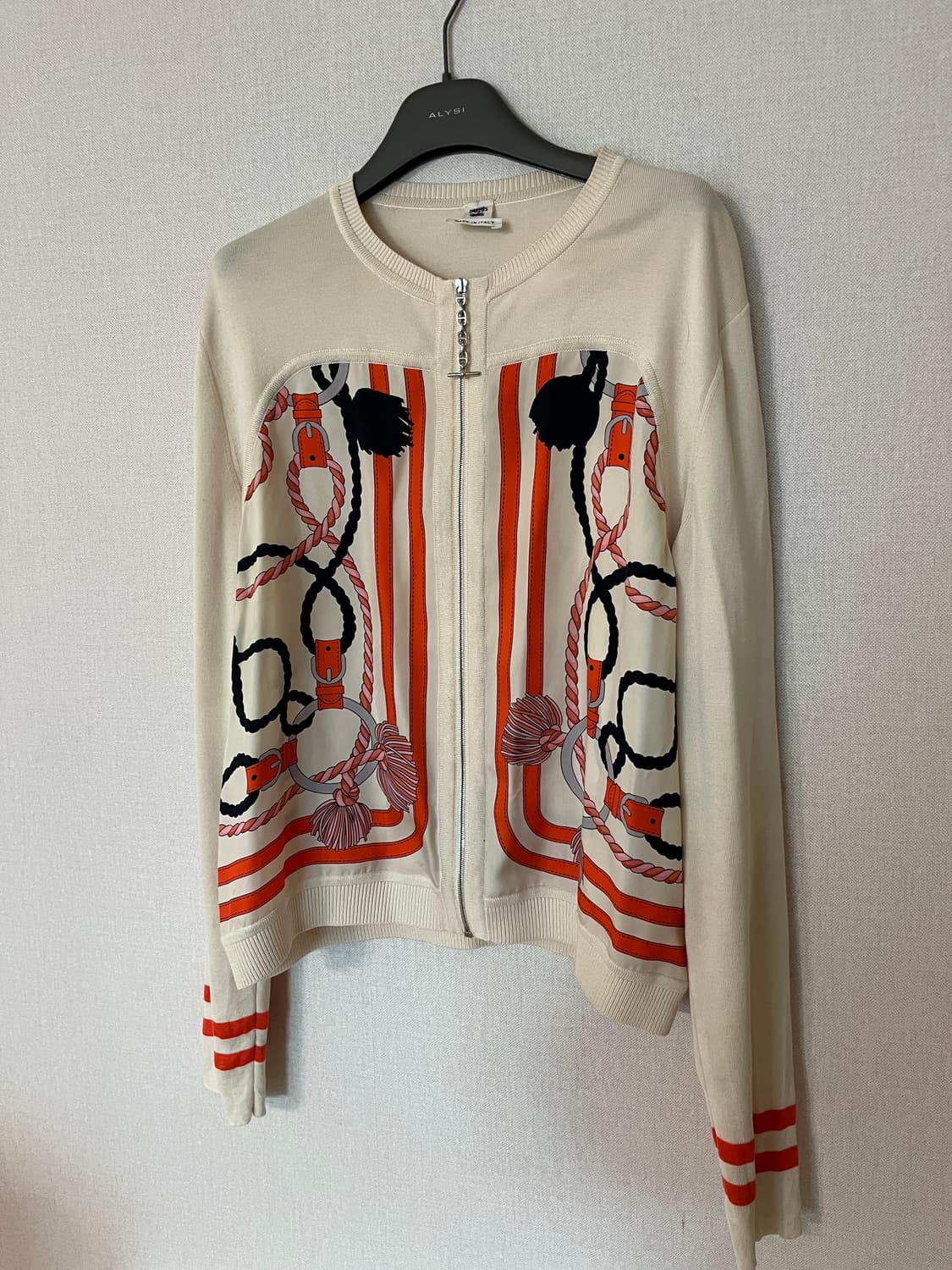 에르메스 실크 패턴 가디건 상품이미지2