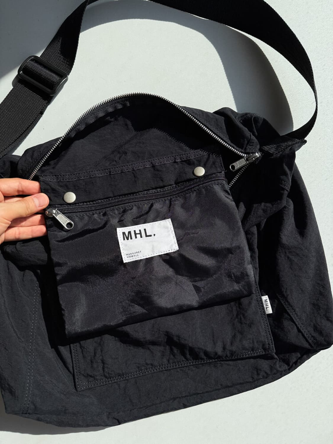 MHL - Soft Shoulder Bag (Natural Black) 상품이미지10