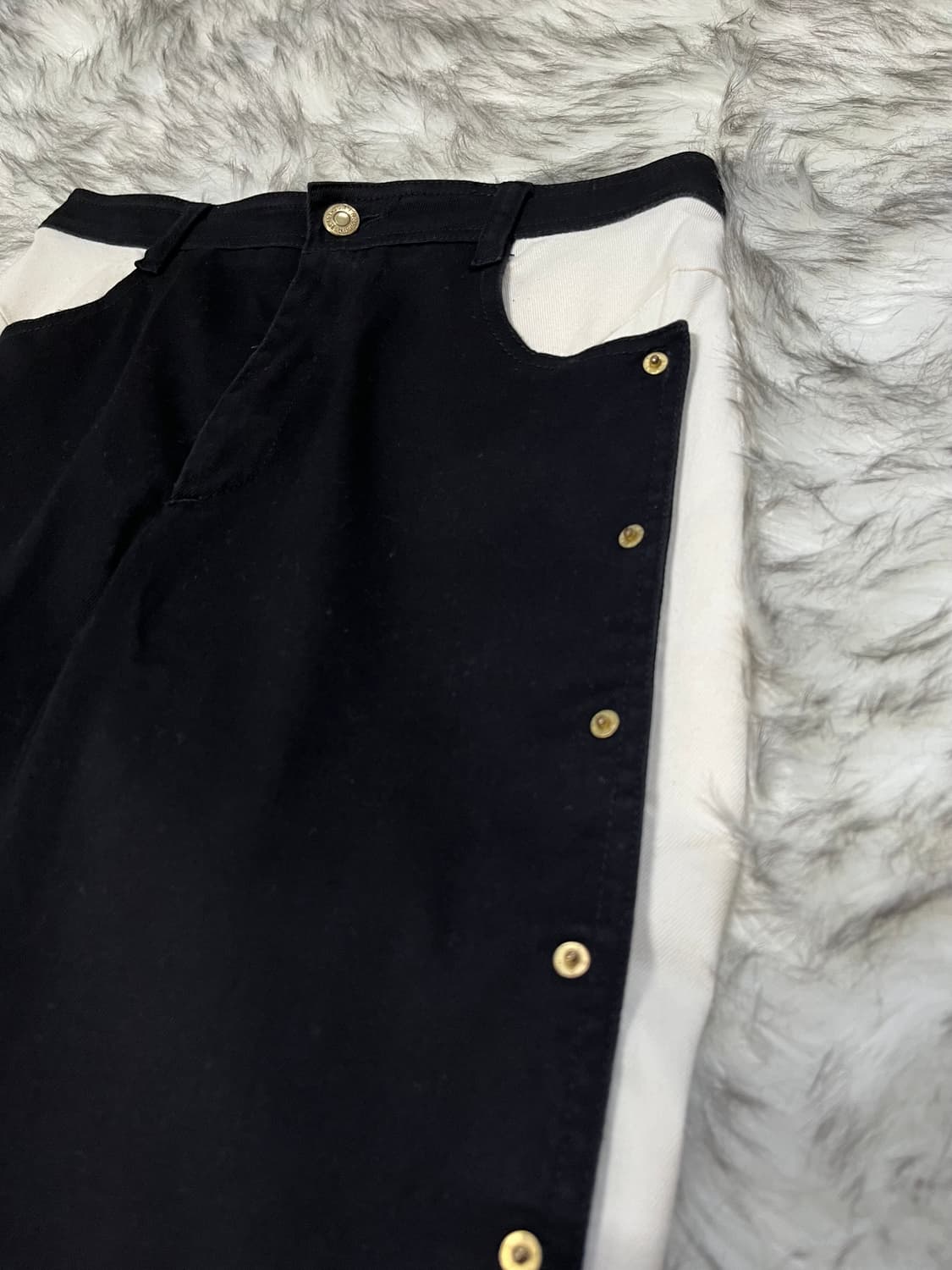 [28] KENZO Paris 투톤 스냅 버튼 팬츠 상품이미지3