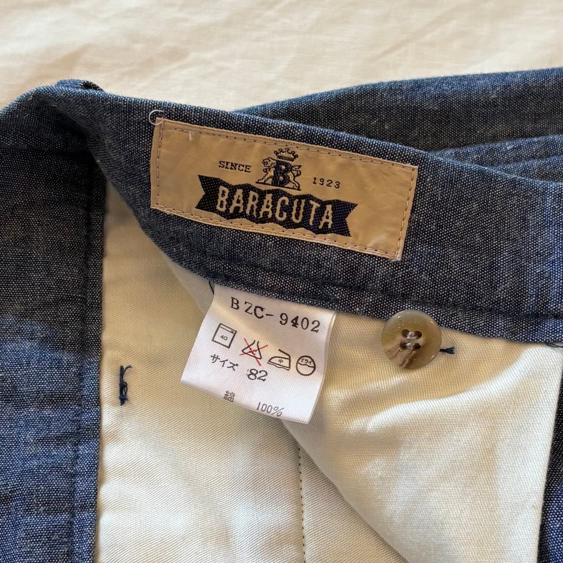 BARACUTA 샴브레이 투턱 팬츠 (32) 상품이미지6