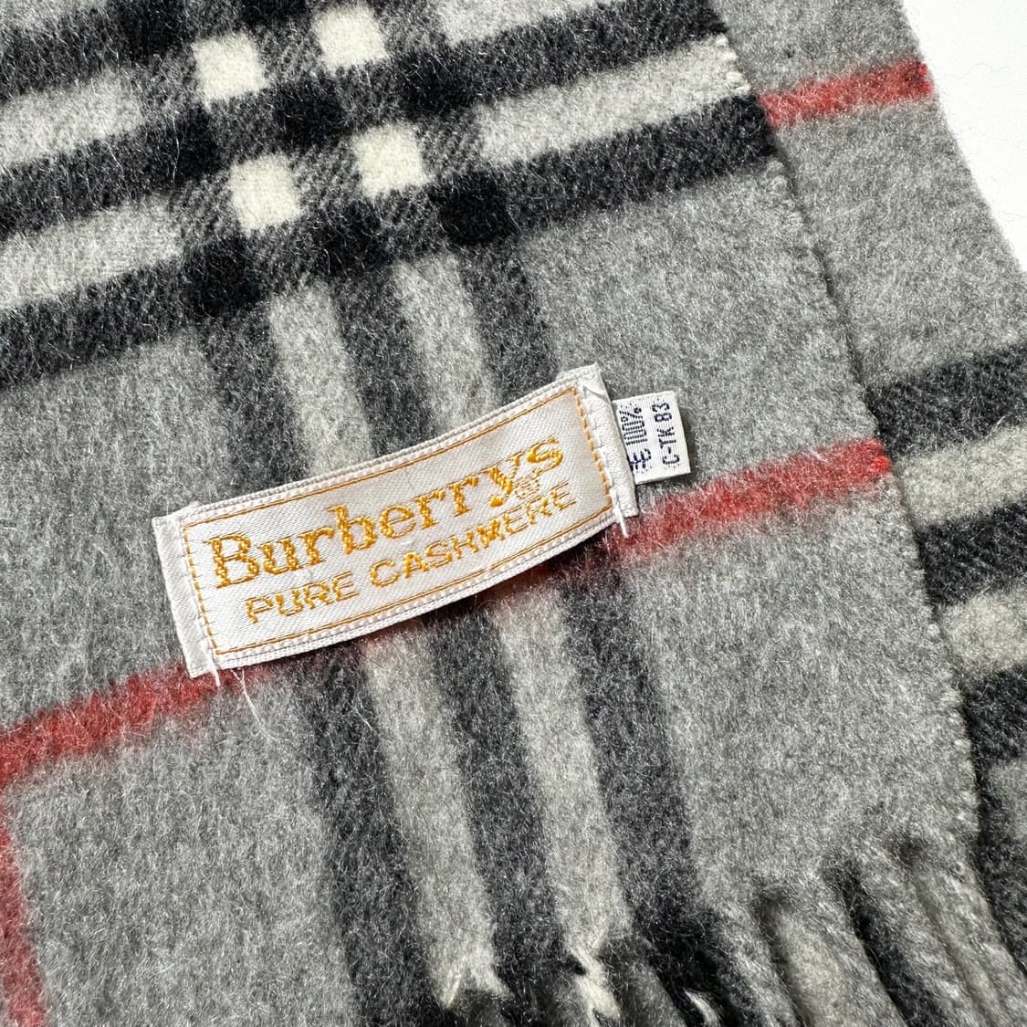 버버리 캐시미어 100% 체크 머플러 목도리 상품이미지3