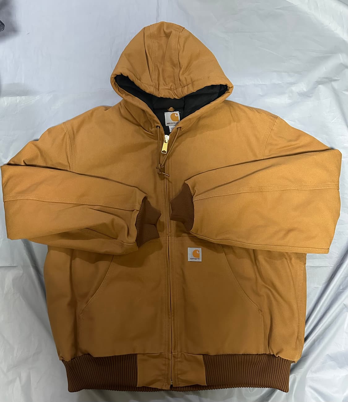 칼하트 덕 액티브 후드 자켓 j140 브라운 상품이미지1