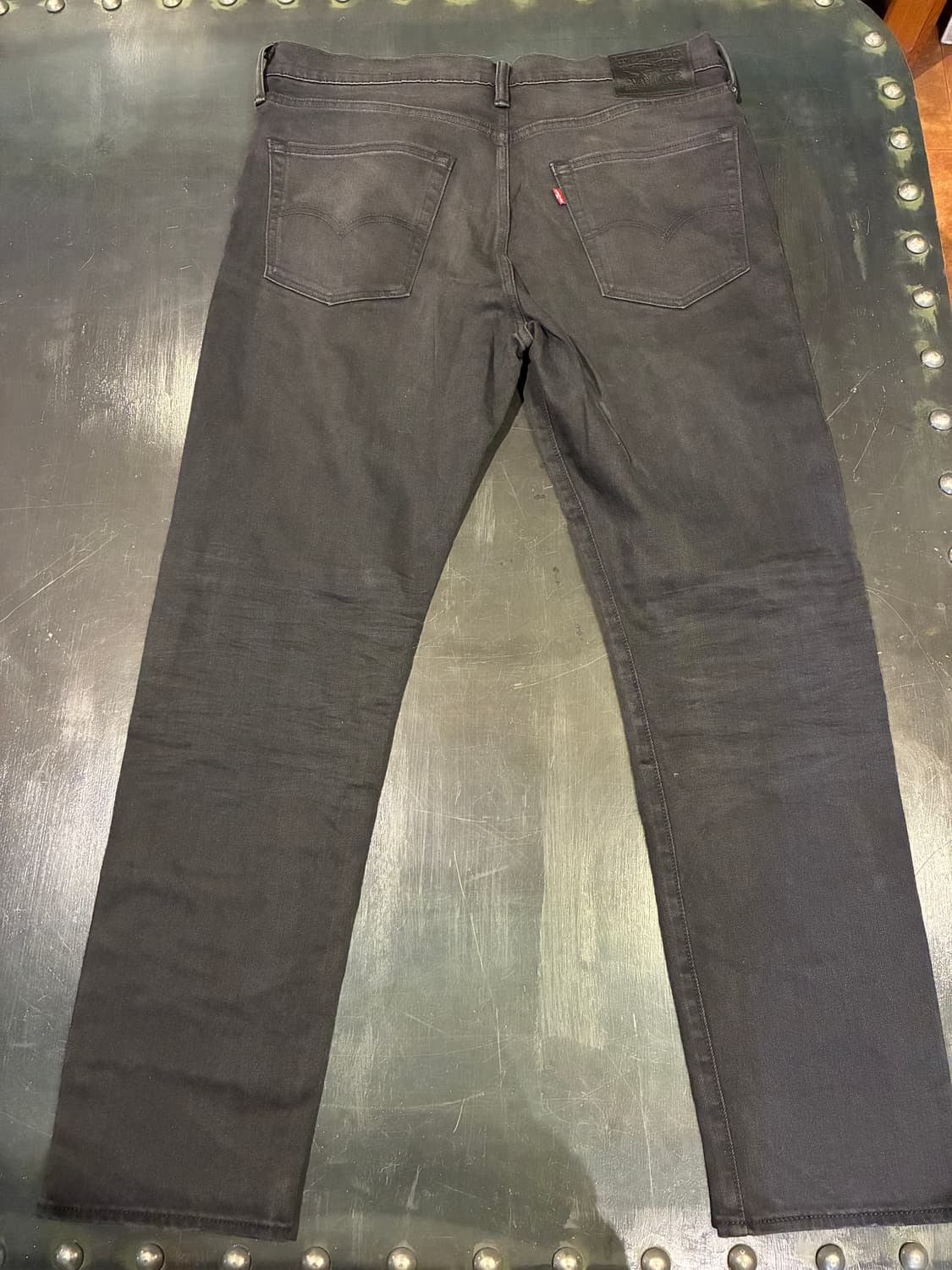 36/32) 리바이스 522 스트레이트 워싱 블랙 데님 상품이미지4