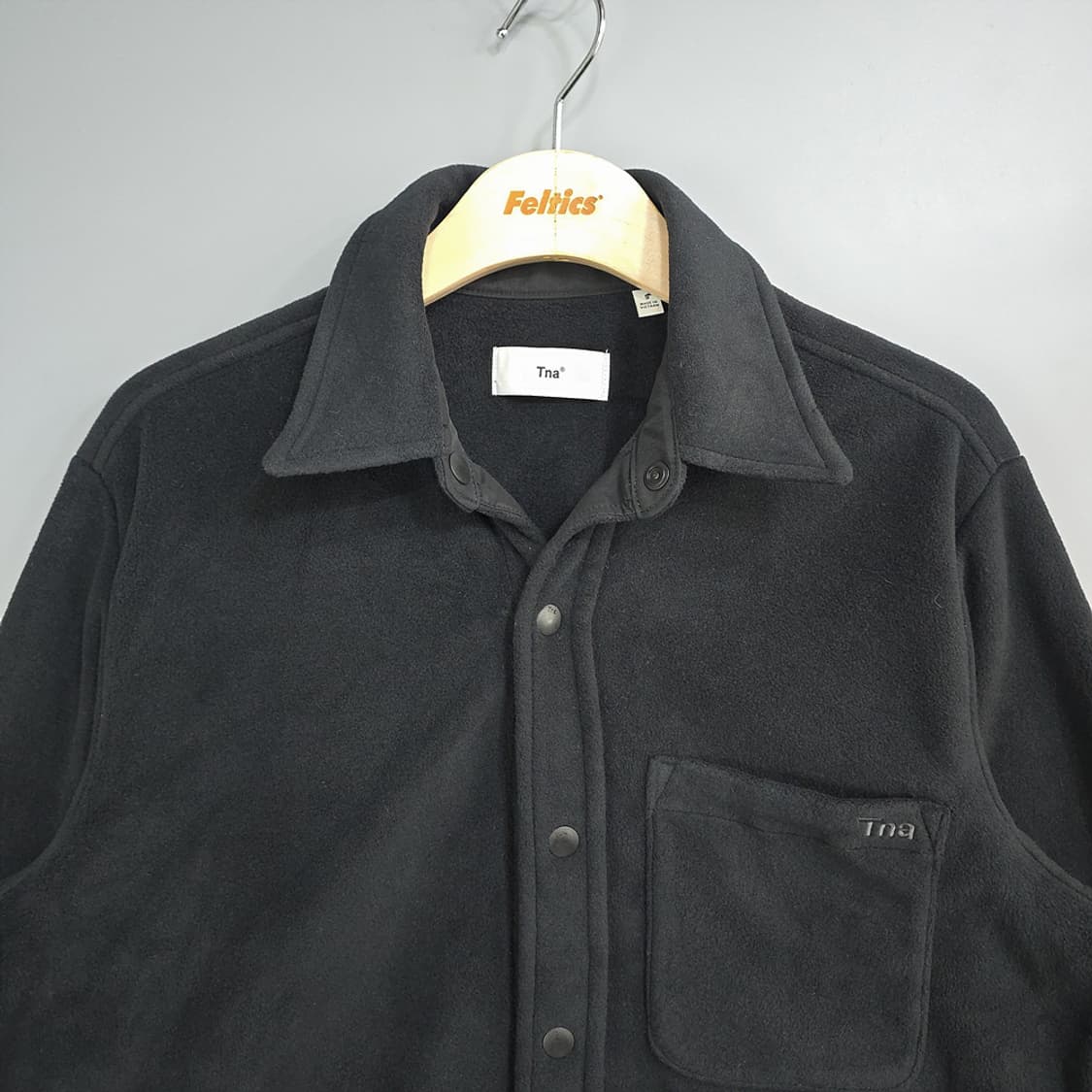 티엔에이(Tna) 플리스 셔츠 자켓 블랙 S 상품이미지2