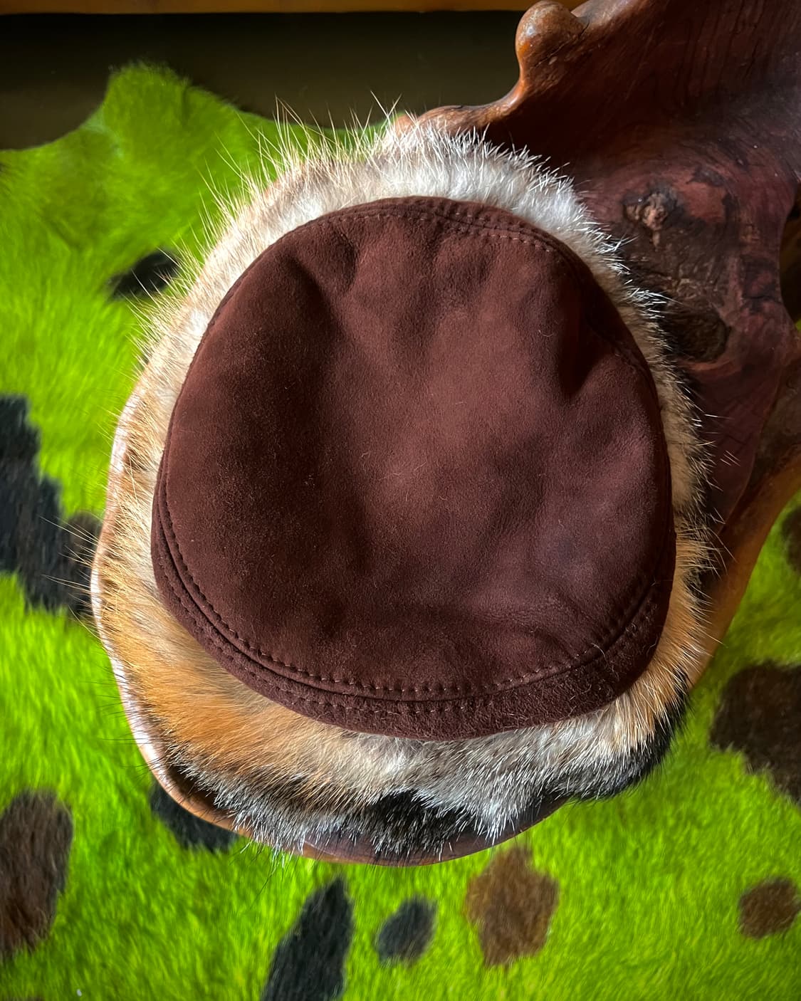 Grevi Itlian Real Fox Fur Leather Hat 상품이미지7
