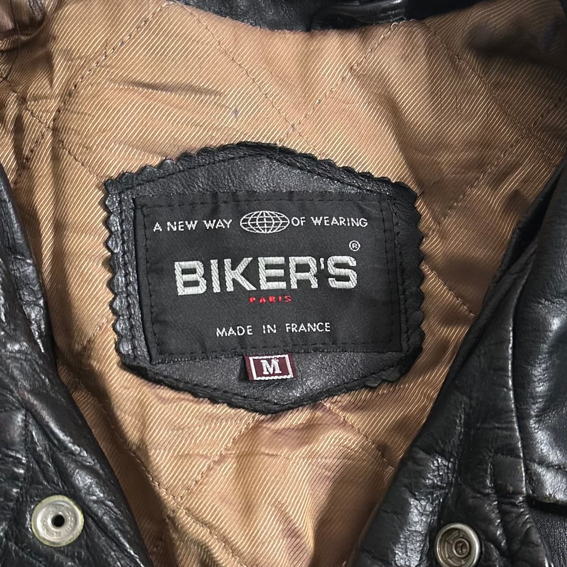 VTG 배색 리얼레더 자켓 상품이미지7