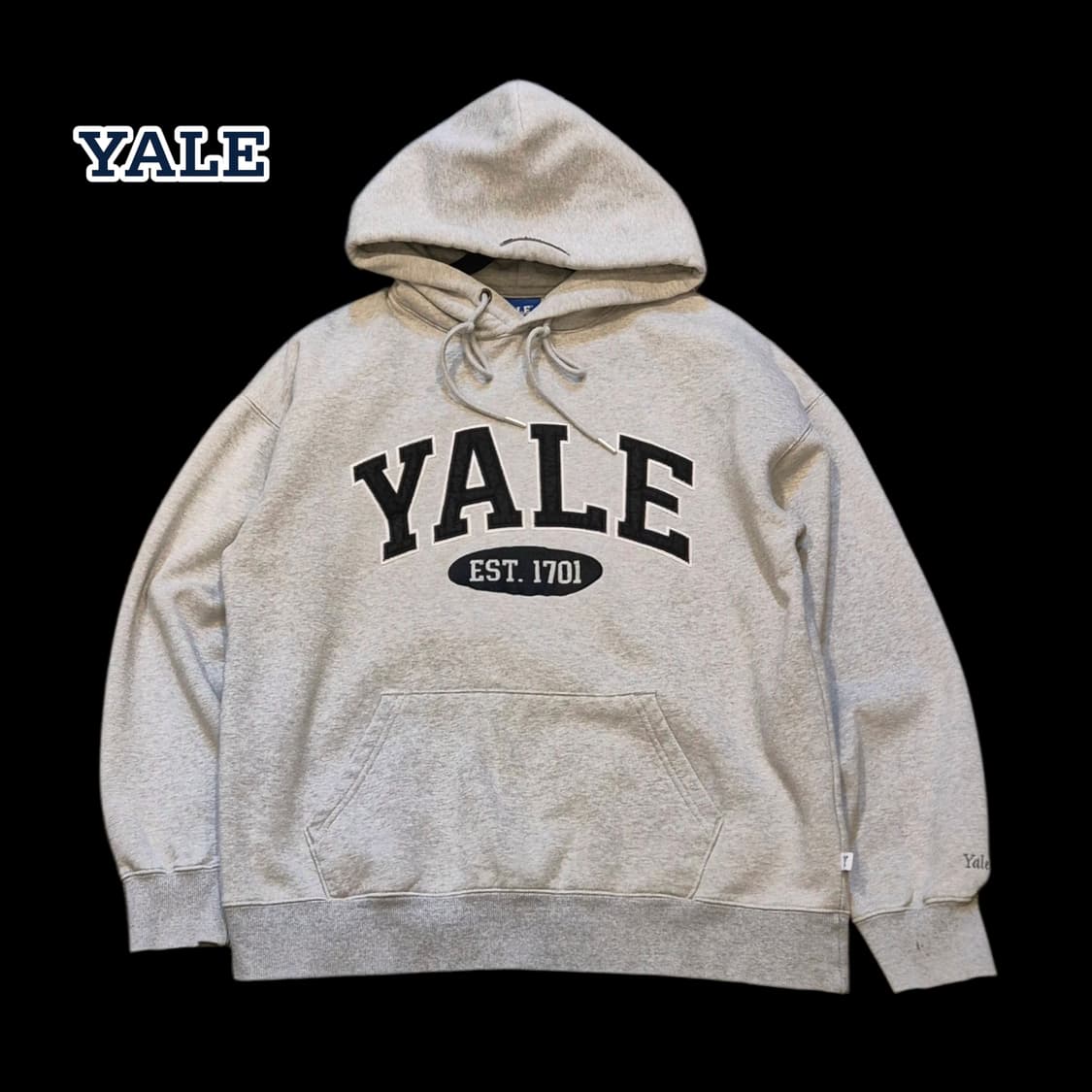 (M)YALE 그레이 후드 상품이미지1