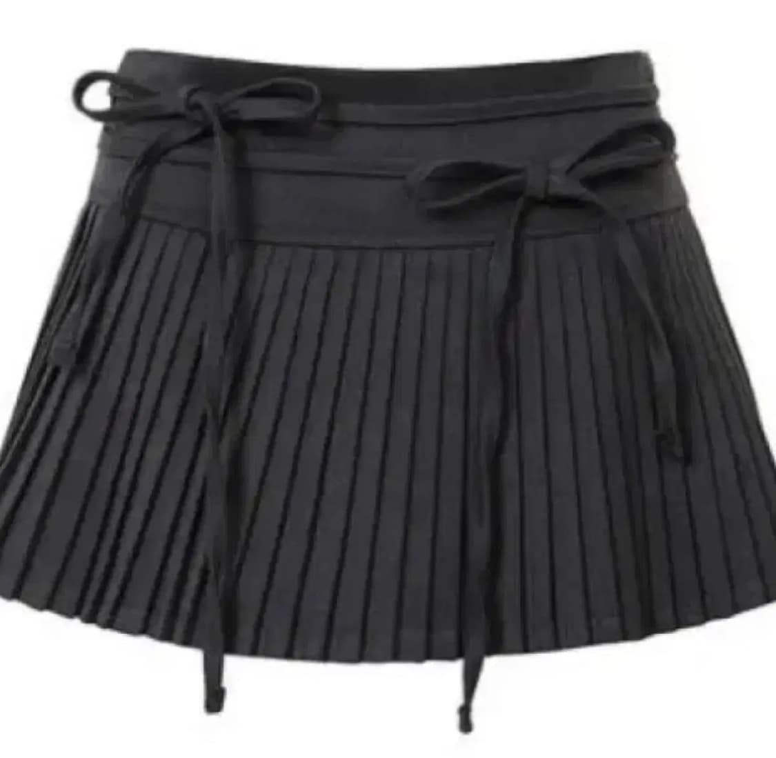 페오플 페인오어플레져 에코 플리츠 스커트 차콜 M 상품이미지1