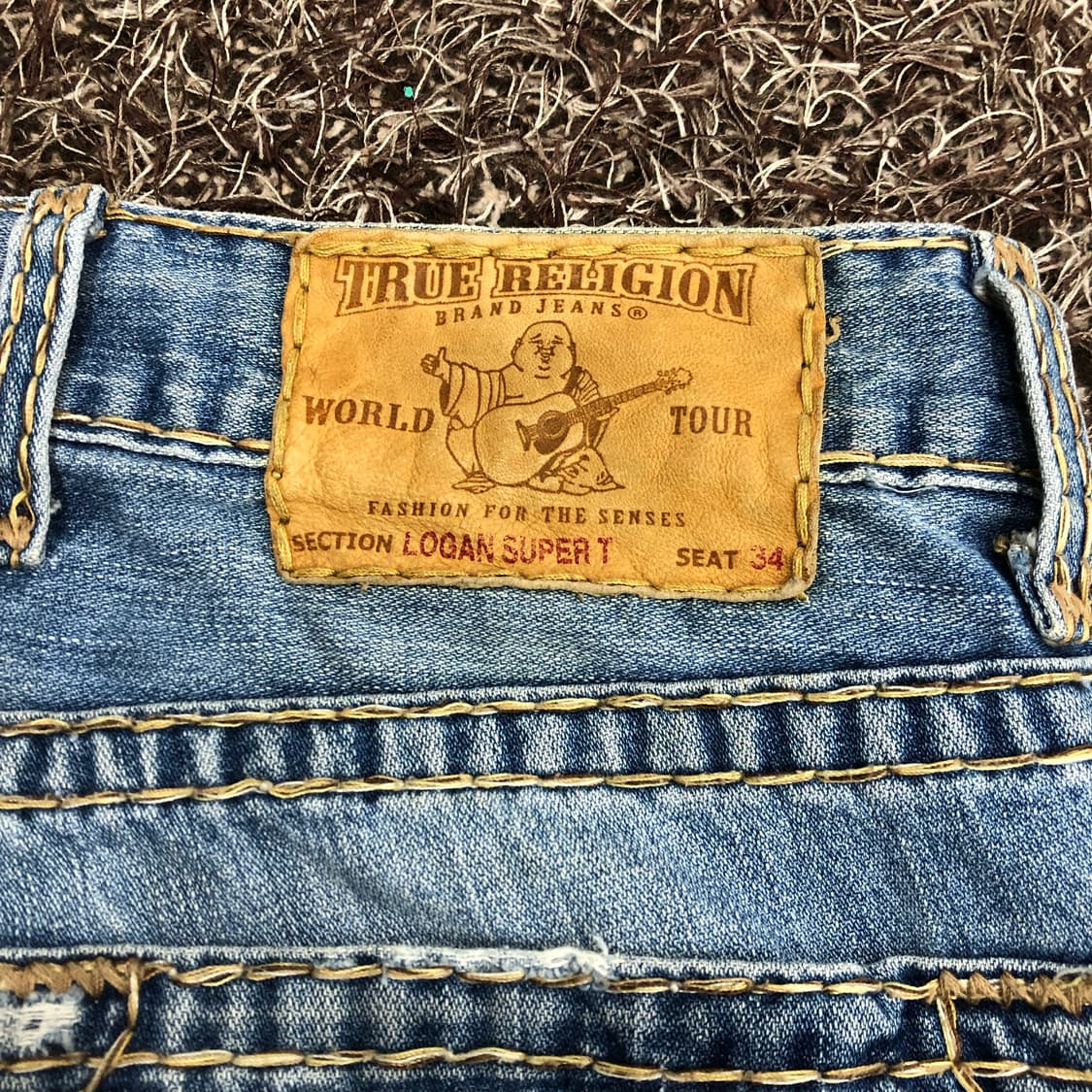 트루릴리전 Logan Super T 디스 워싱 데님 팬츠 상품이미지5