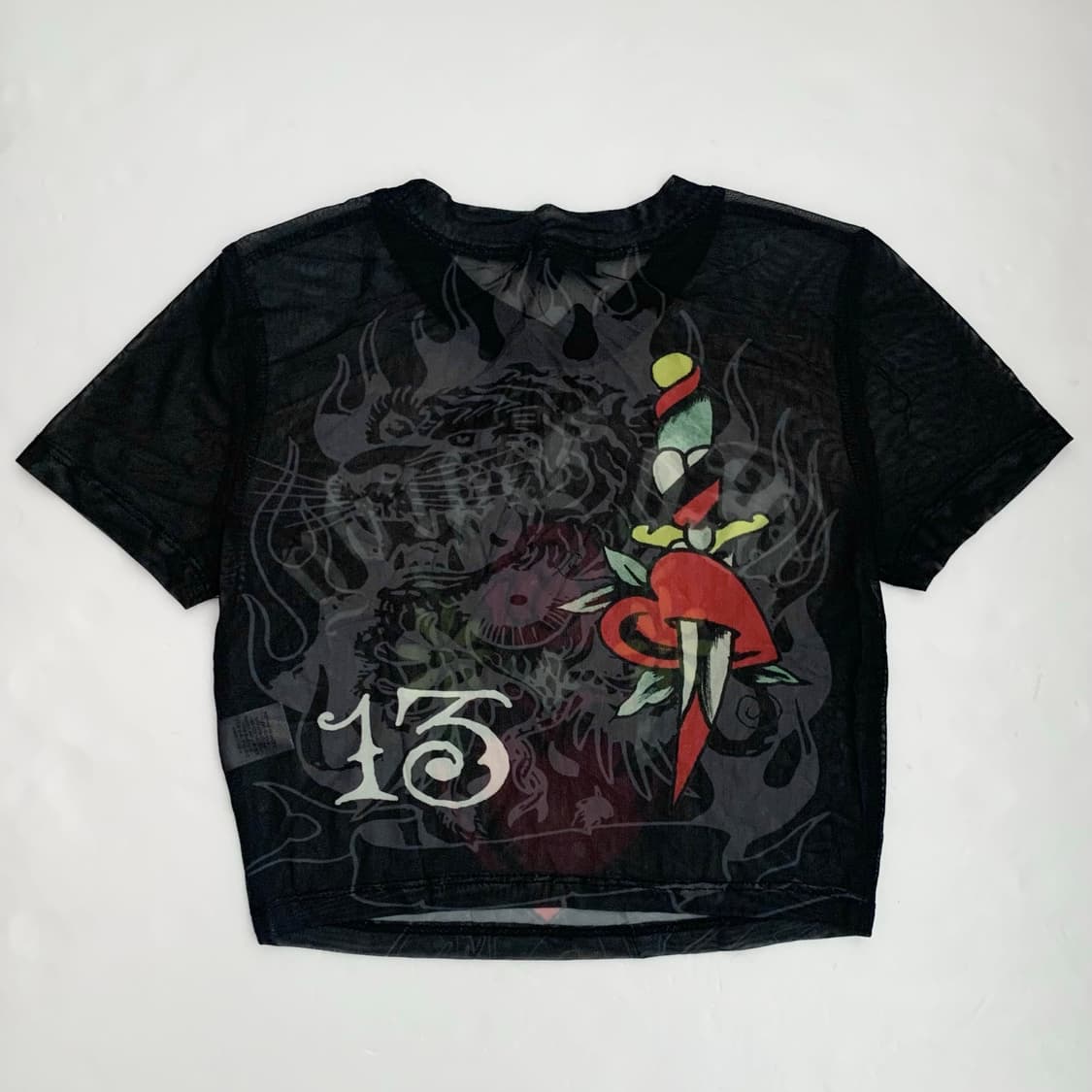 에드하디 시스루 크롭 반팔 티셔츠 상품이미지5