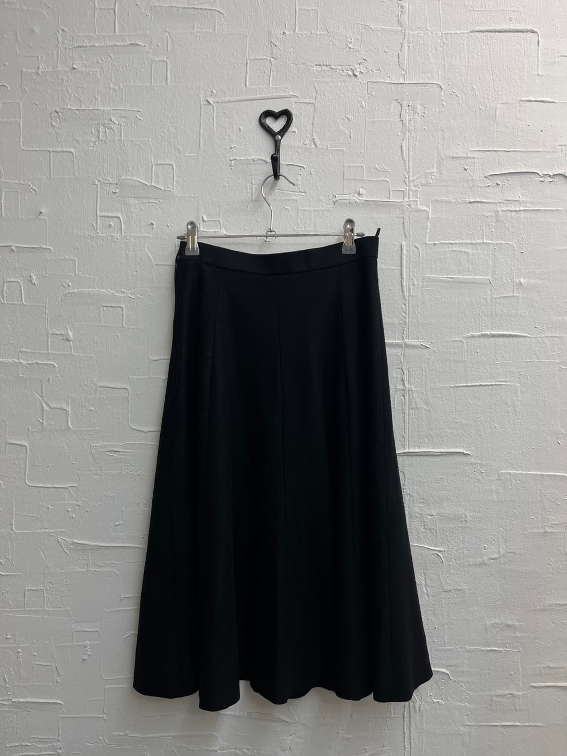 black wool midi skirt 상품이미지3
