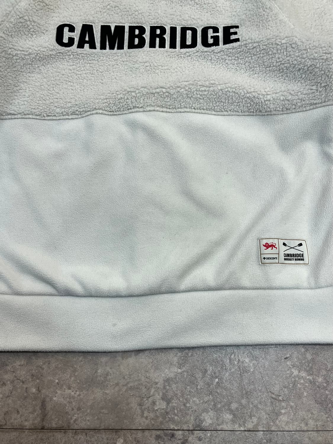 데상트 플리스 후드집업 화이트 키즈160 #csz2257 상품이미지9