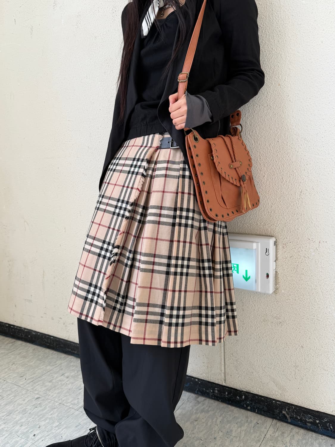 버버리 노바체크 랩스커트 상품이미지2