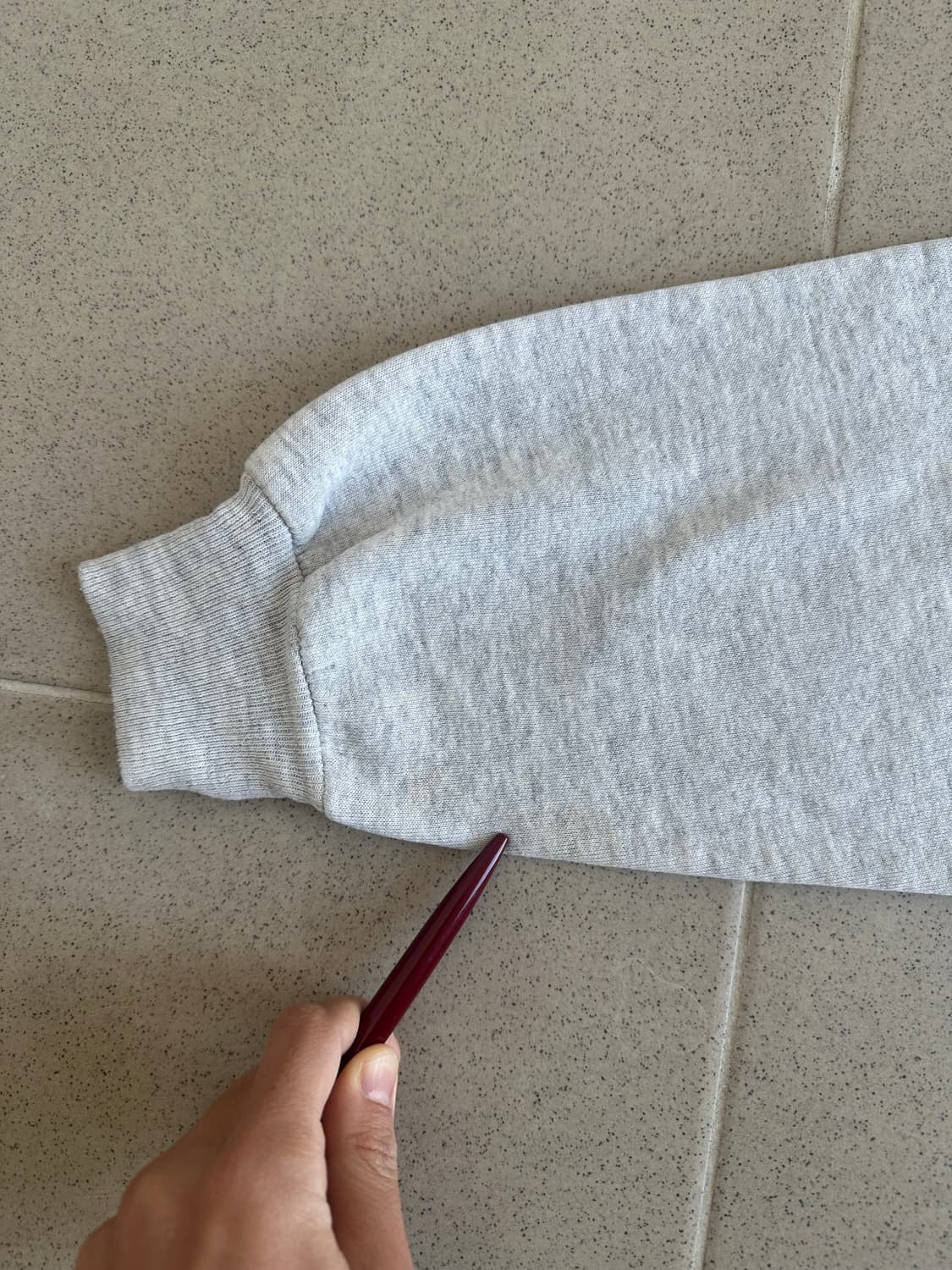 90s 빈티지 러셀 후드 밝은 그레이 XL USA 상품이미지8