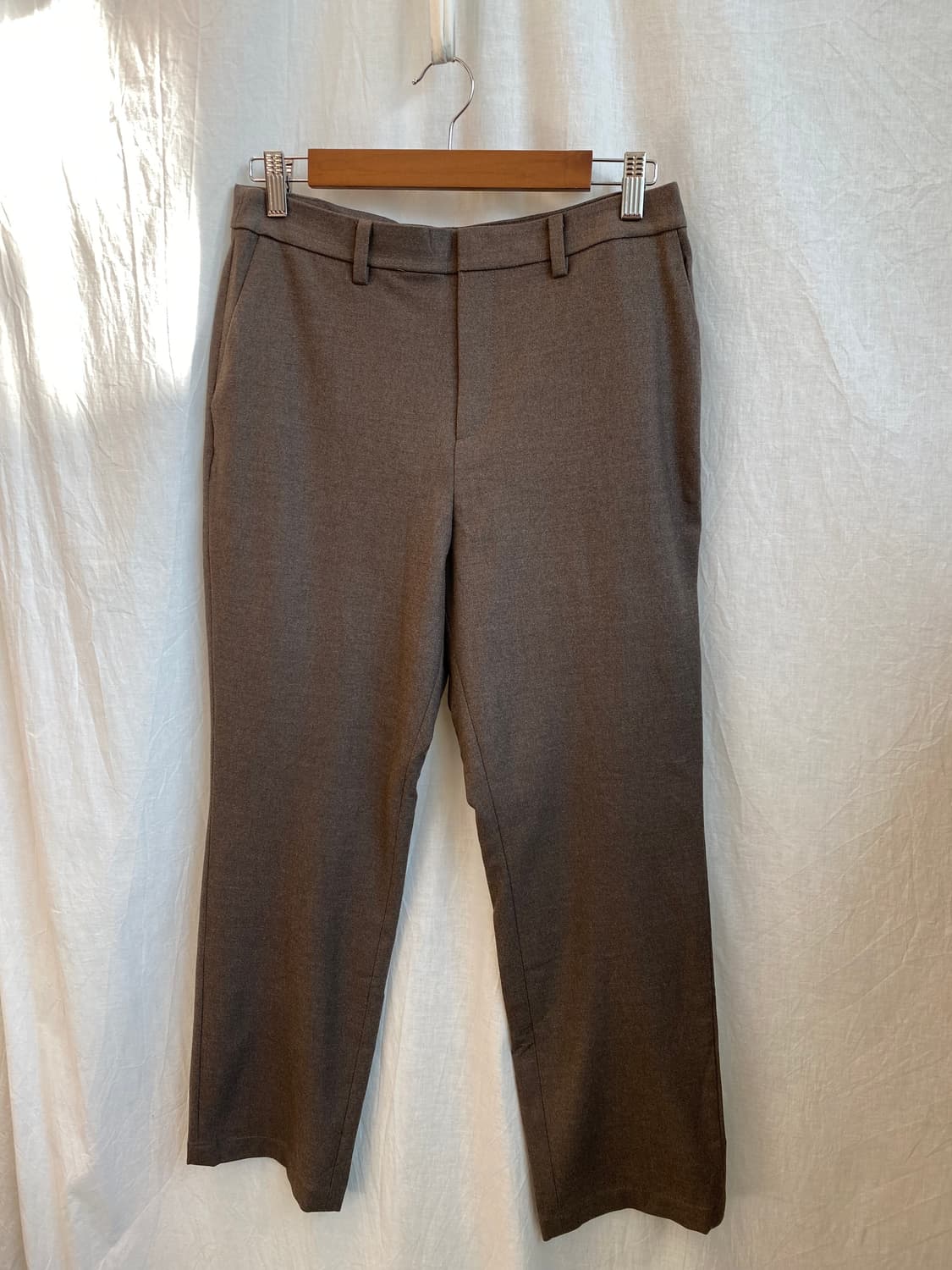 UNIQLO HEATTECH 브라운 슬랙스팬츠(27) 상품이미지1