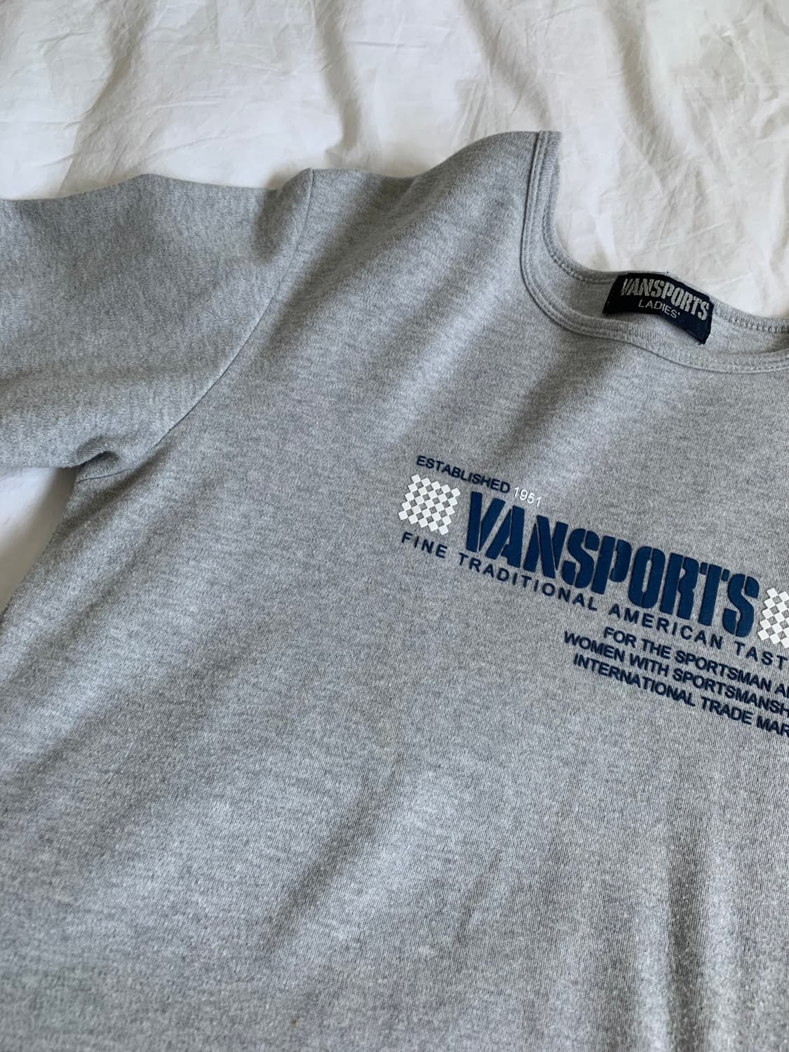 VANSPORTS 그레이 티셔츠 상품이미지4