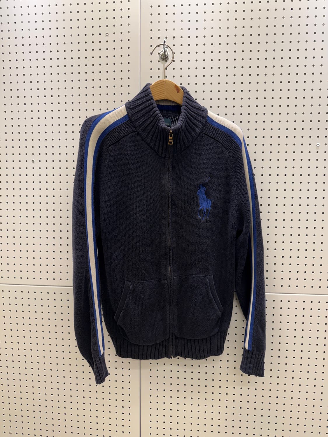 폴로 랄프로렌 네이비 니트 집업 가디건 U1417 상품이미지2