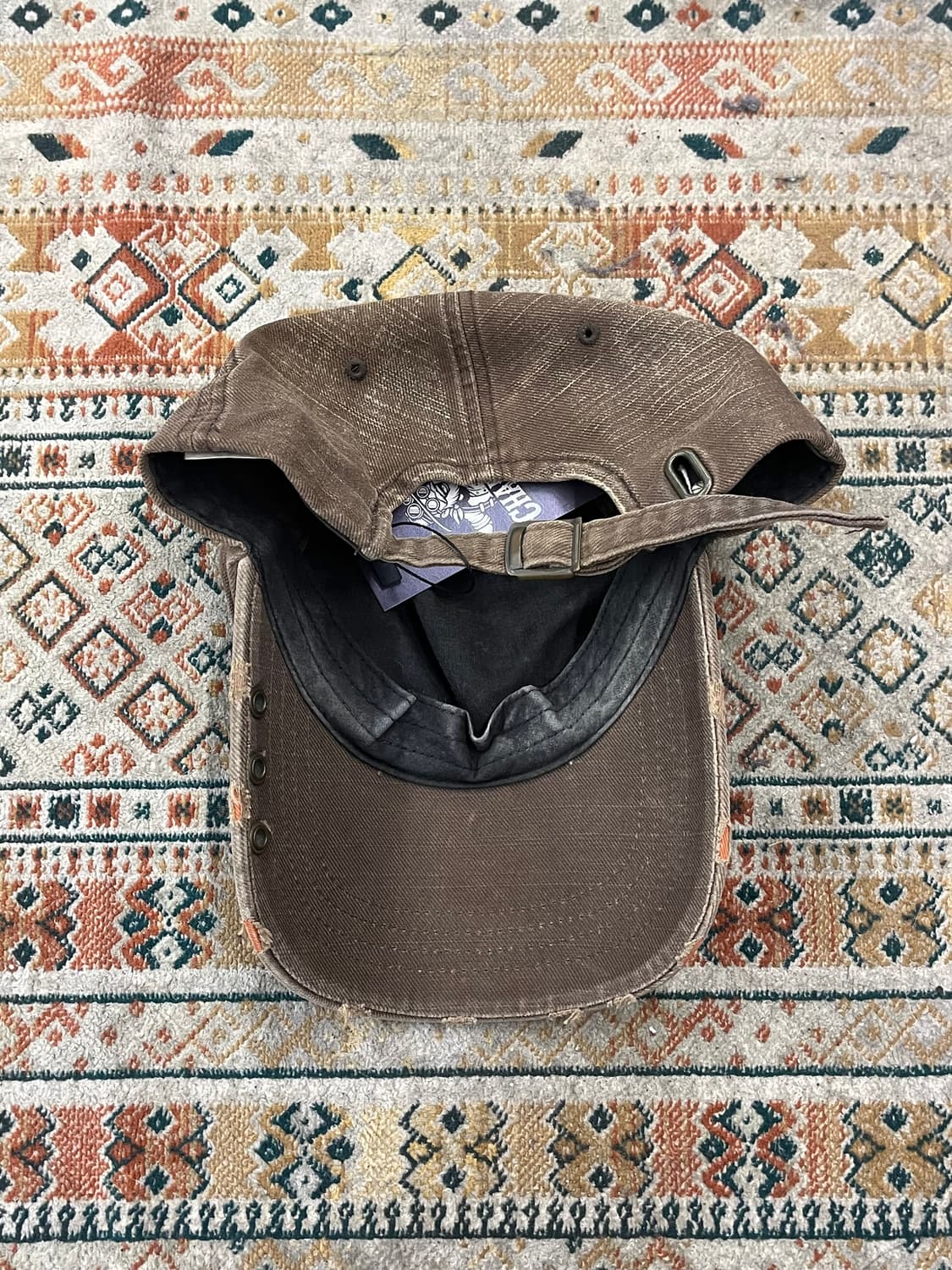 본더치 데미지 볼캡 브라운 #csz3043 상품이미지3