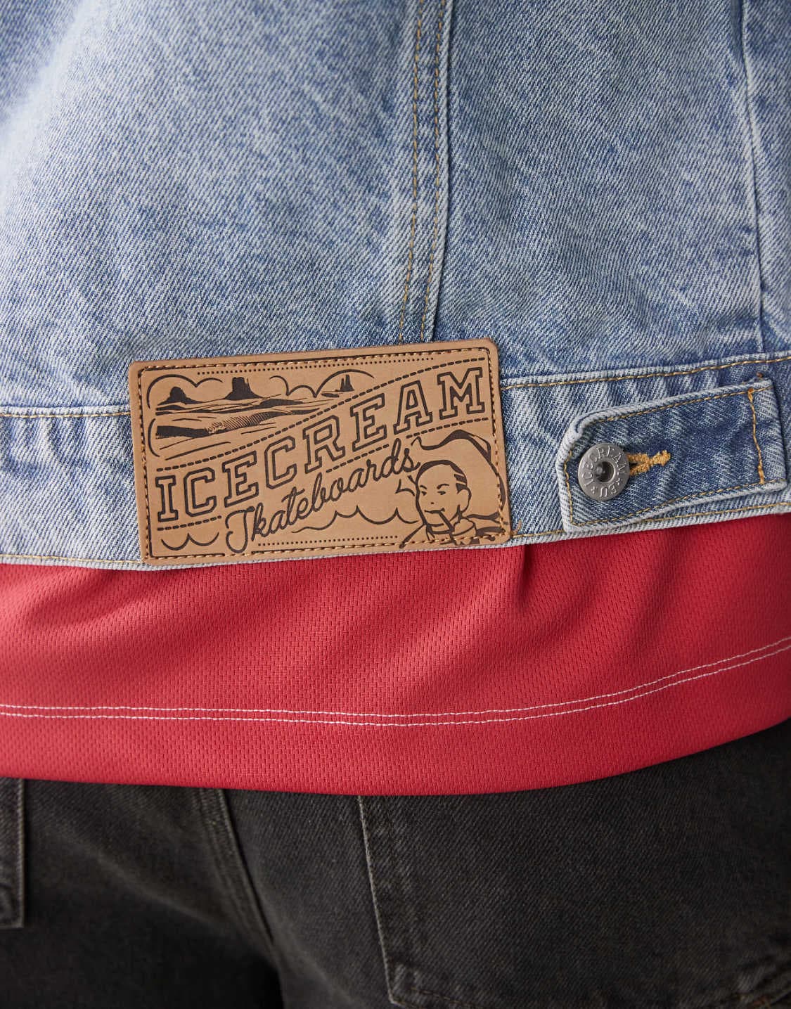 icecream 러닝독 데님 자켓 상품이미지3