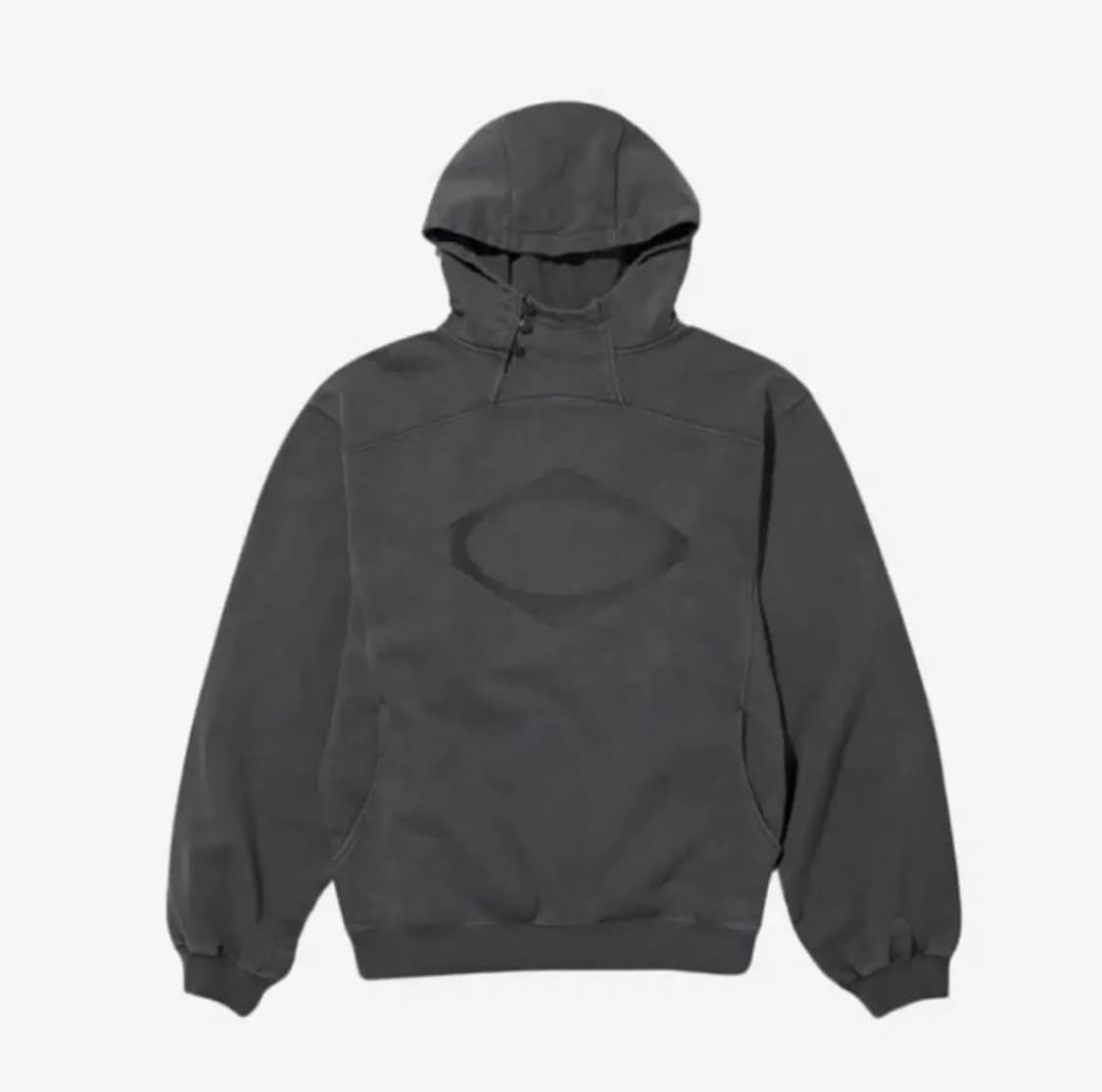 미스치프 버튼업 후드티 차콜 상품이미지1