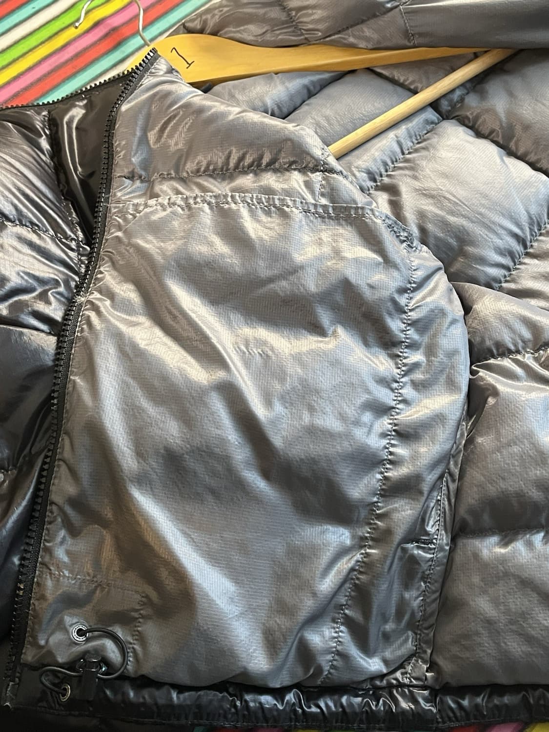 20s 몽벨 윈드스토퍼 EX800 경량패딩 블랙 상품이미지7