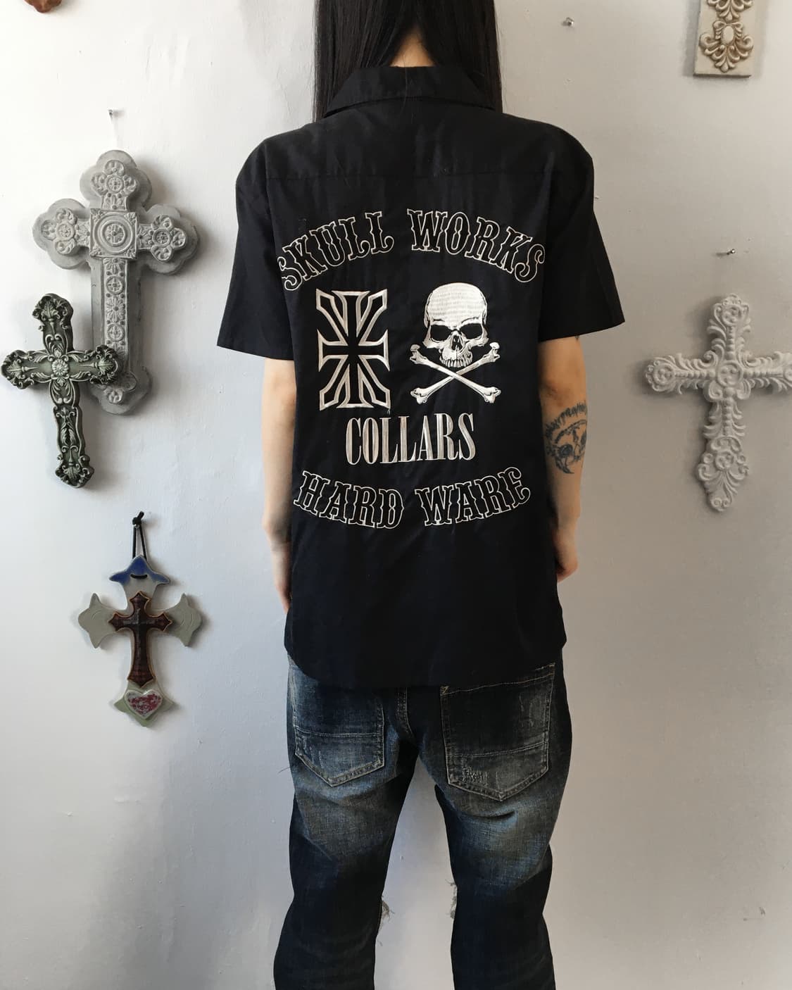 Back skull point shirt 상품이미지1