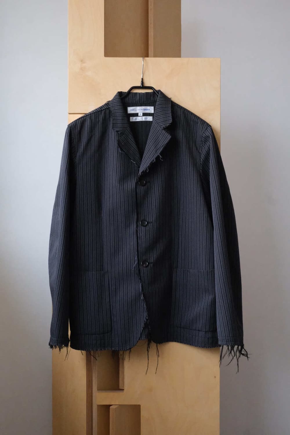 Distressed Pinstripe Jacket 상품이미지1