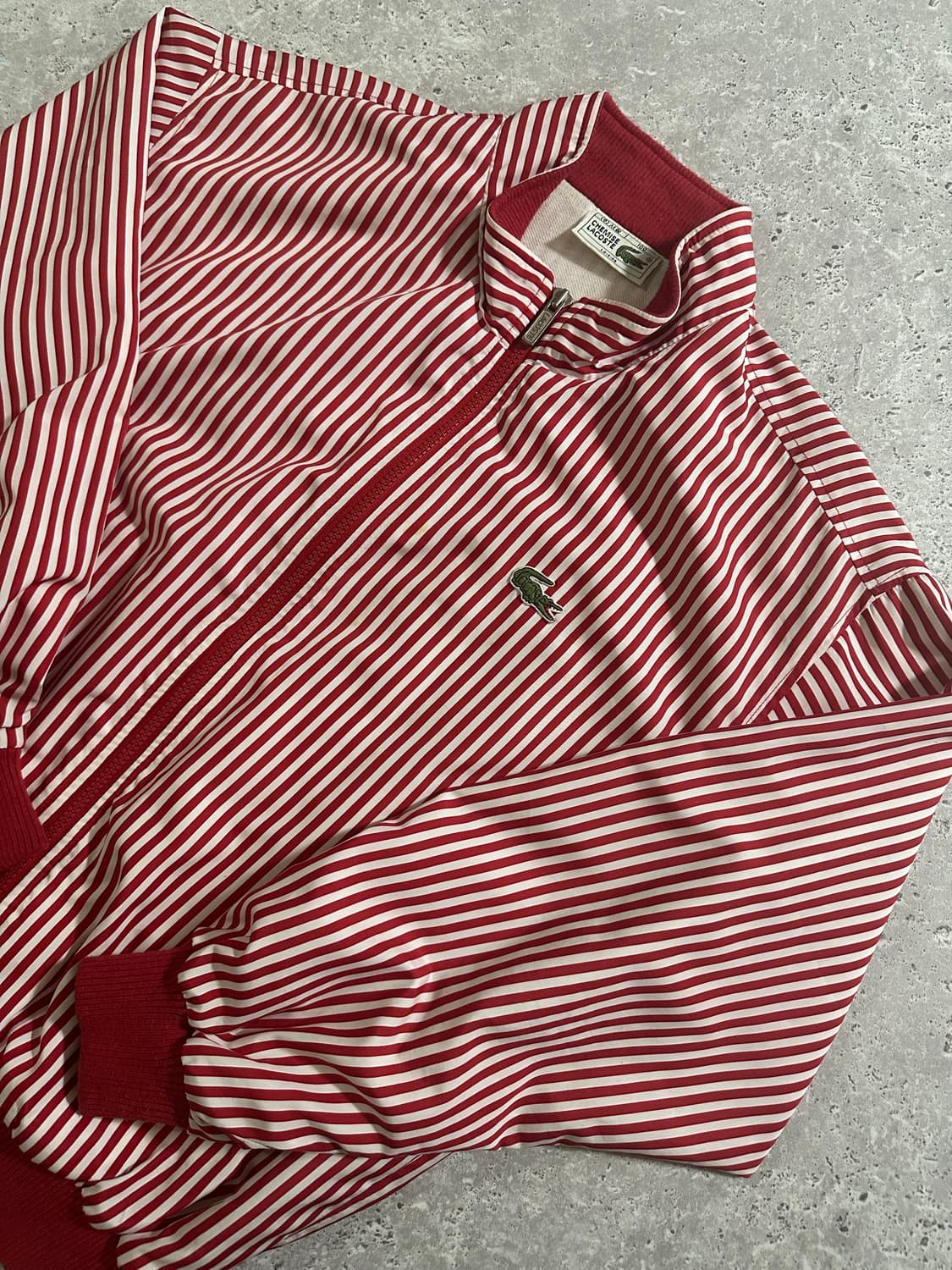 90s Lacoste 올드스쿨 서광 라코스테 스트라이프 자켓 상품이미지1