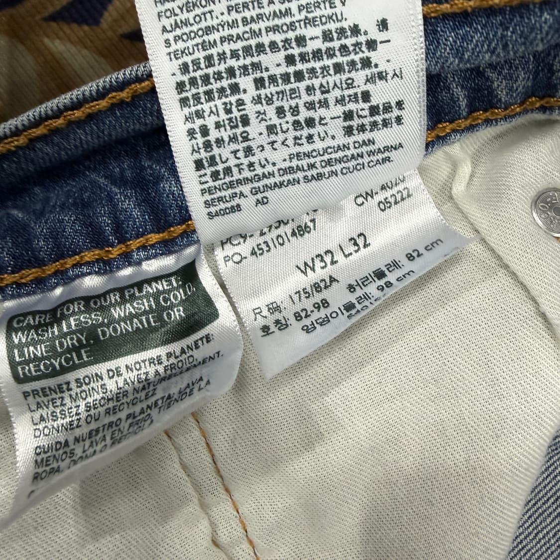 (32)리바이스 Levis502 워싱 데님팬츠 상품이미지5