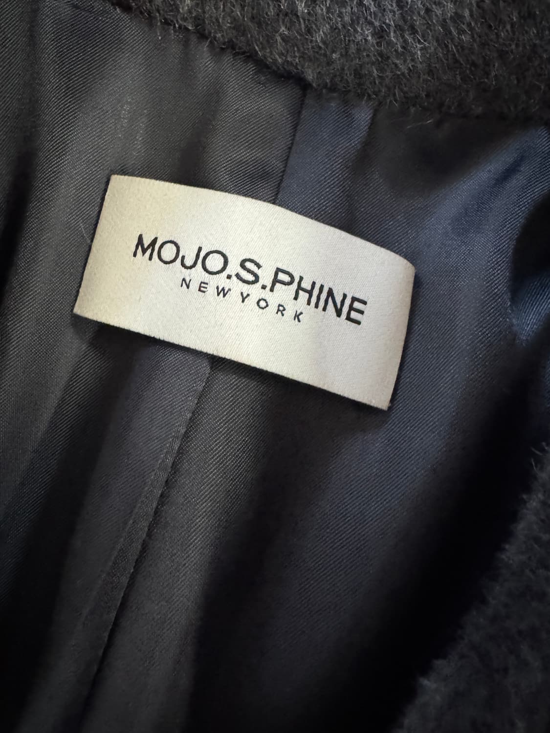 여성 모조에스핀 베이비 알파카 울 코트 그레이 M 상품이미지4