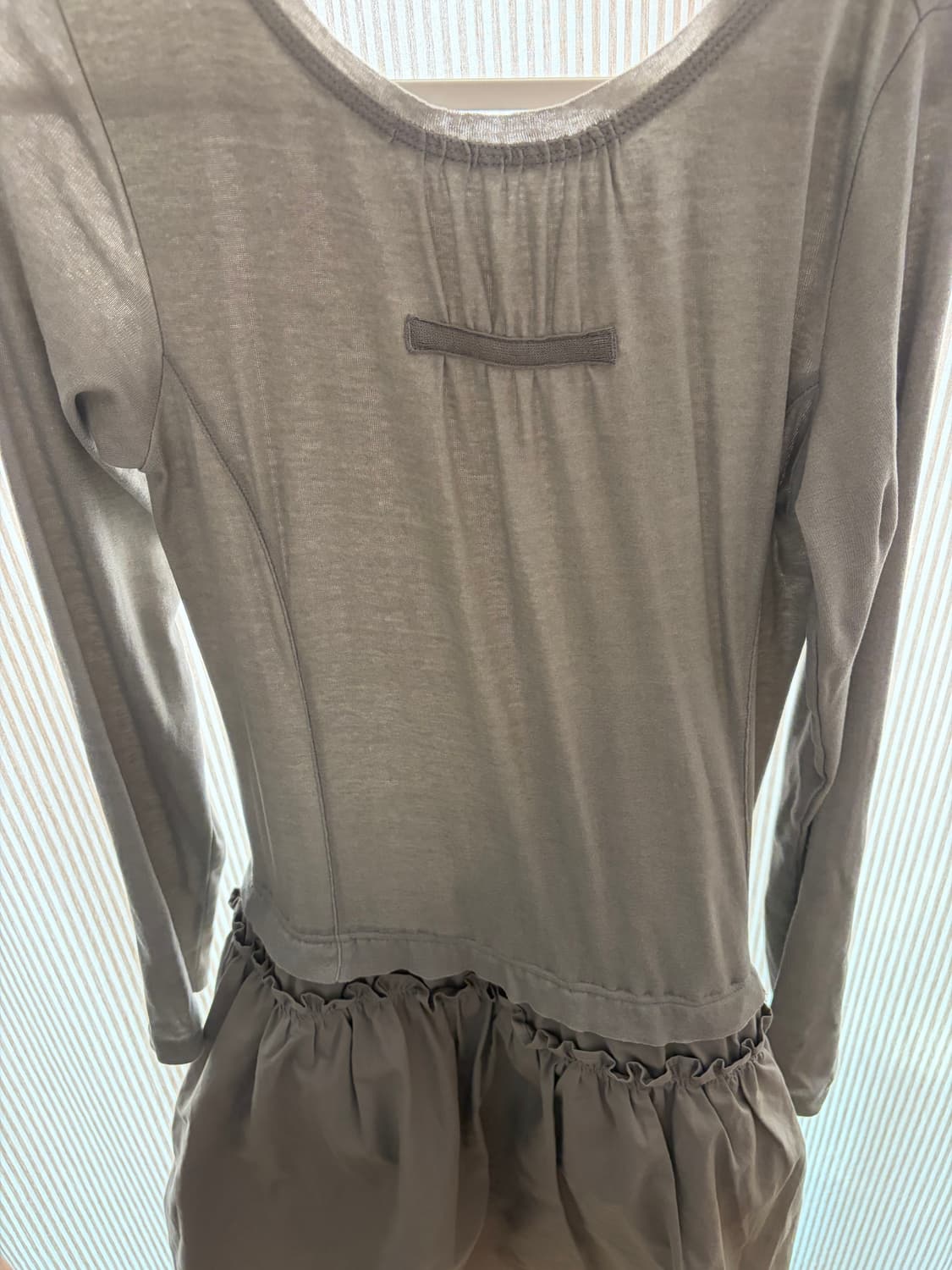 2WAY SHIRRING ONE PIECE LIGHT KHAKI 상품이미지2