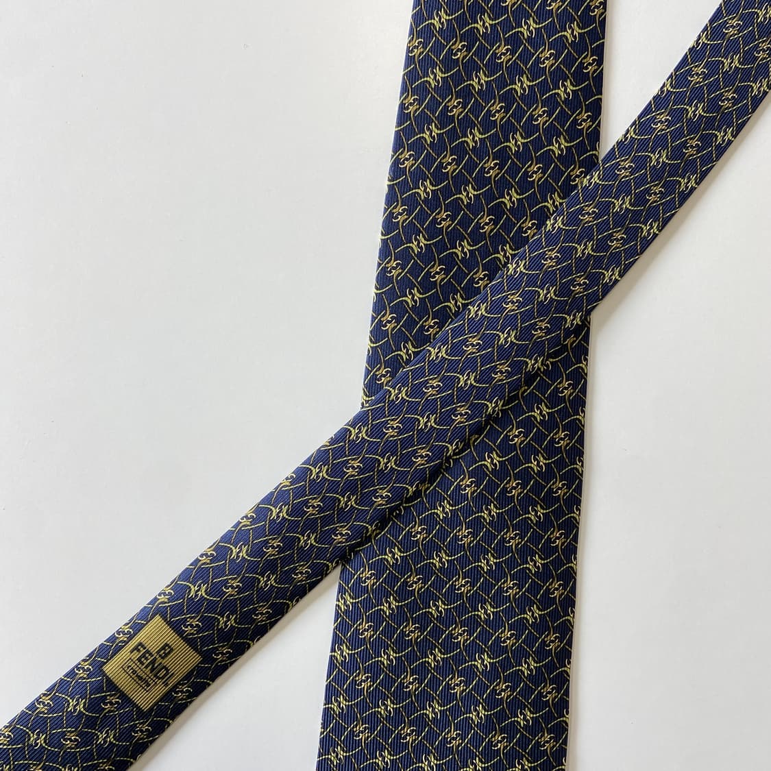 펜디 (FENDI) FF 모노그램 정품 명품 넥타이 상품이미지4