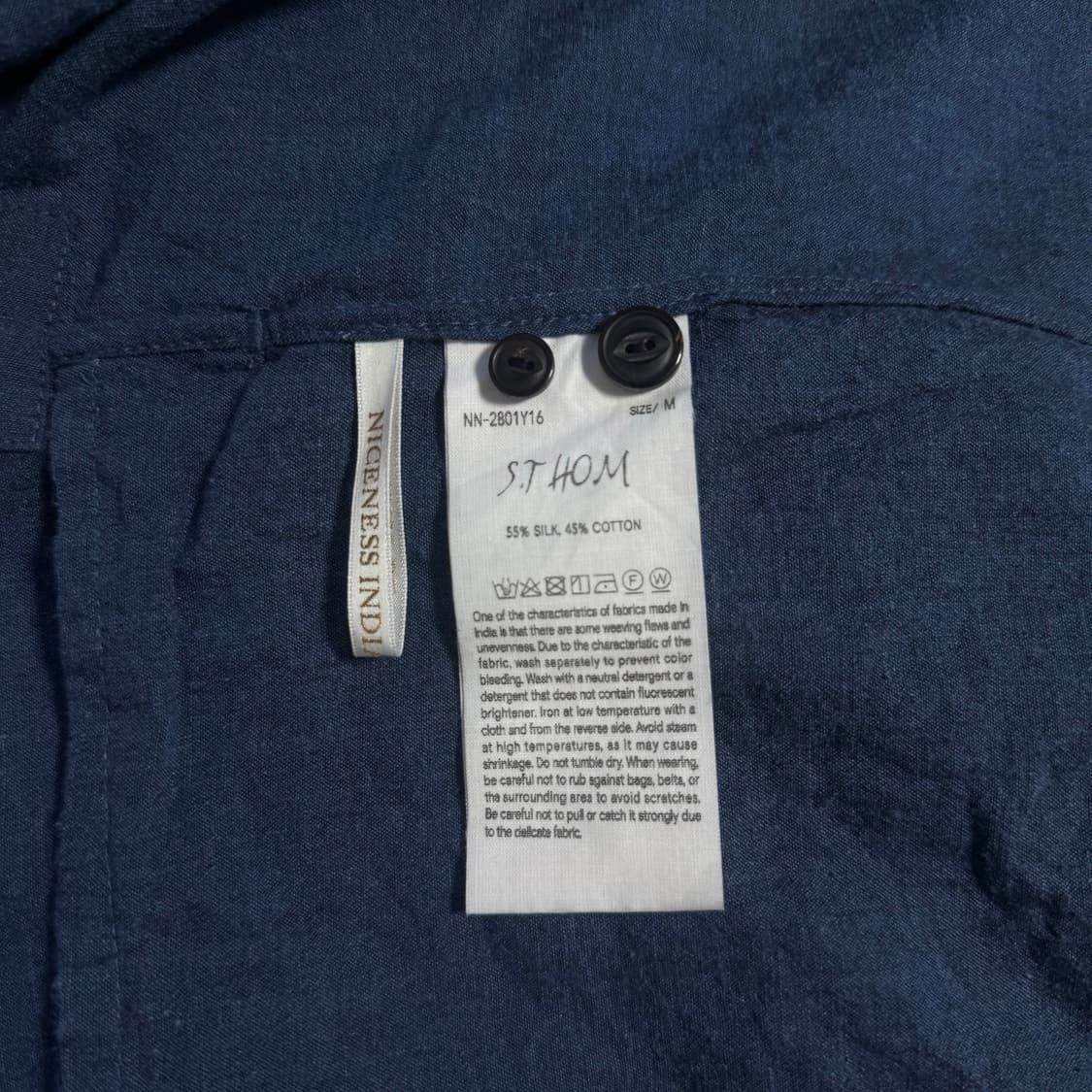 [M]NICENESS 나이스네스 25AW S.THOM 오픈카라 셔츠 상품이미지10