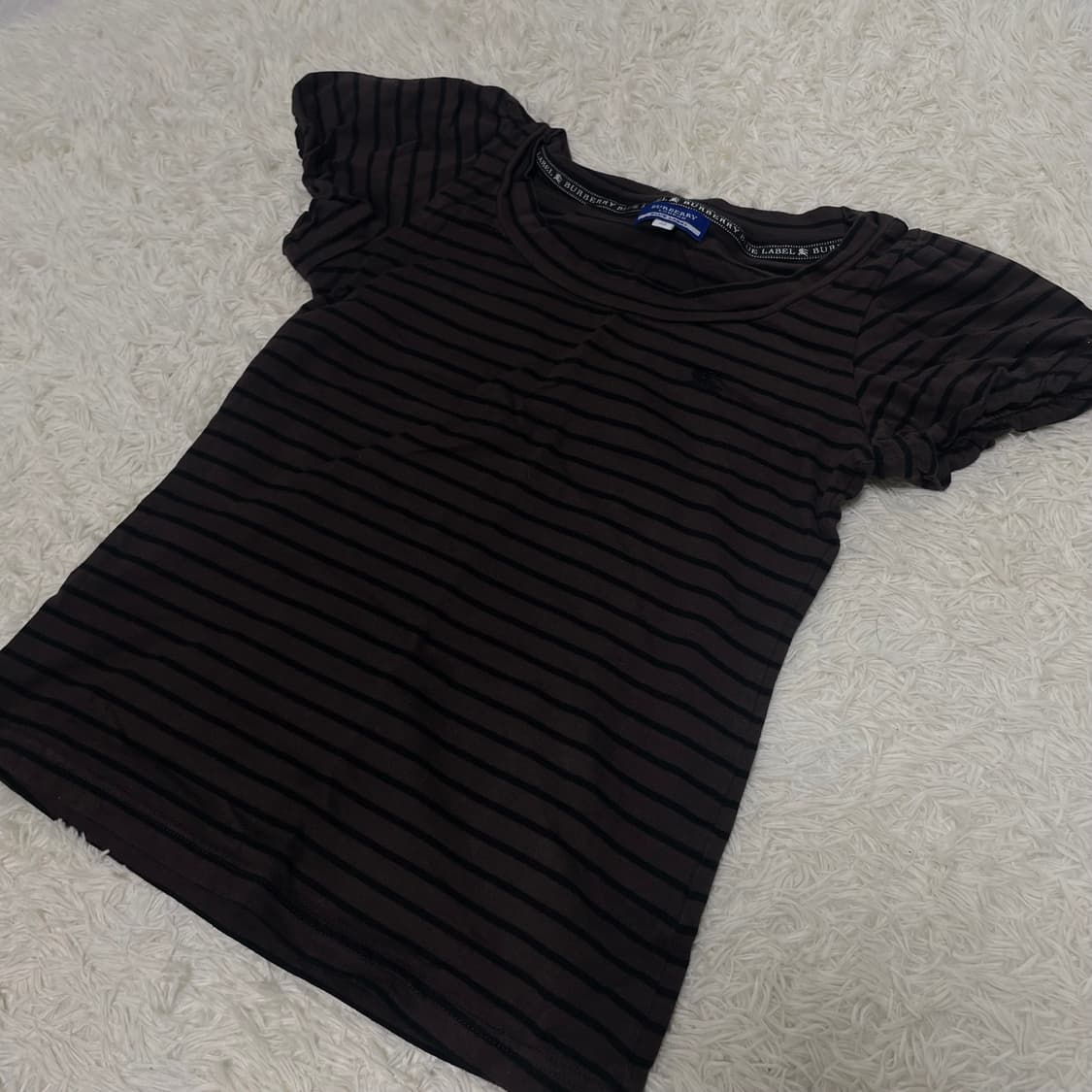 버버리 브라운스트라이프반팔티 상품이미지3