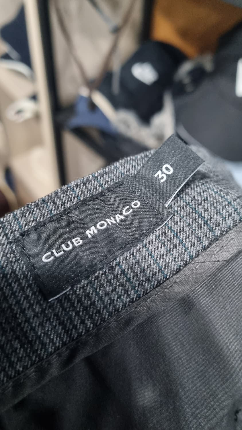 한섬)) 클럽모나코 남성용 모혼방 슬림핏 슬랙스 30~31 상태매우좋음 상품이미지3