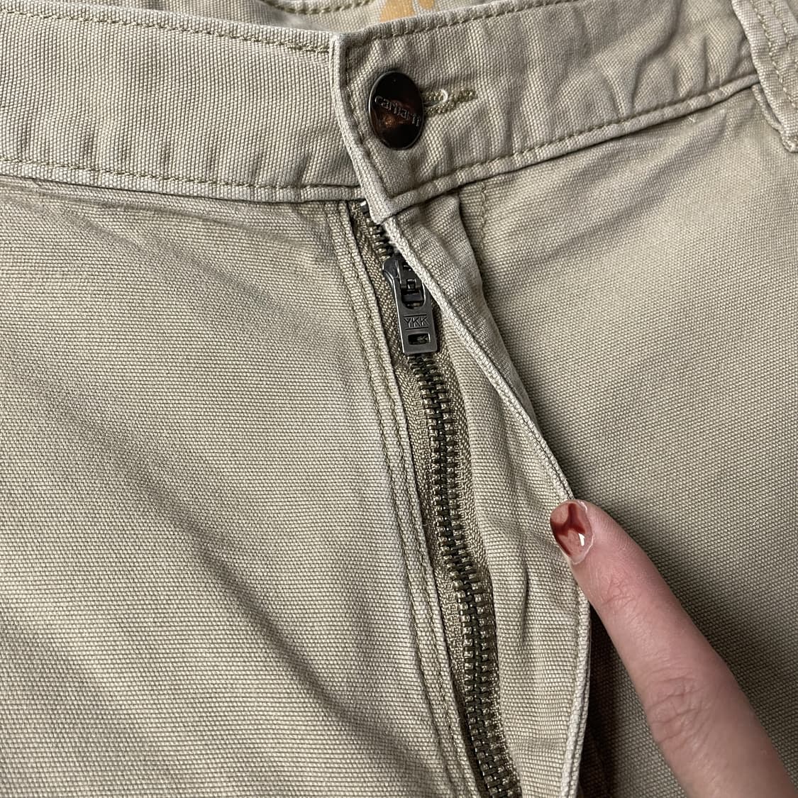 CARHARTT 칼하트 빈티지 베이지 싱글니 워크팬츠 A00350 상품이미지3